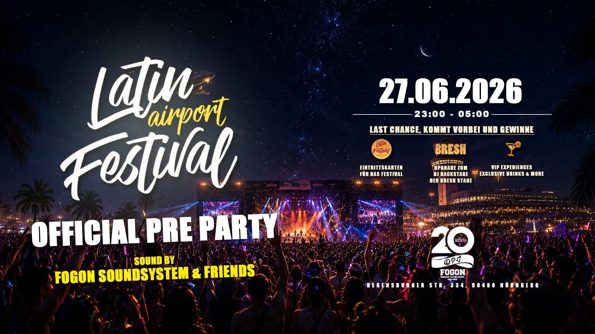 LATIN AIRPORT FESTIVAL official PRE PARTY