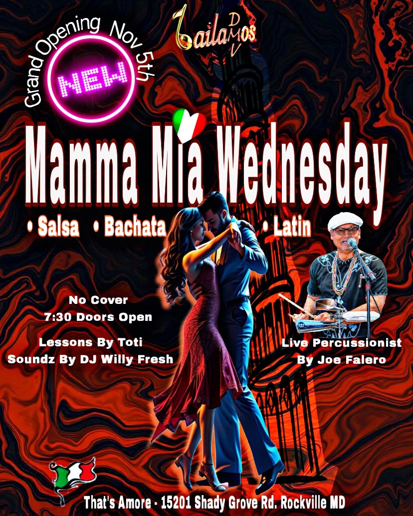 🎉 GRAND OPENING Mamma Mia Wednesday