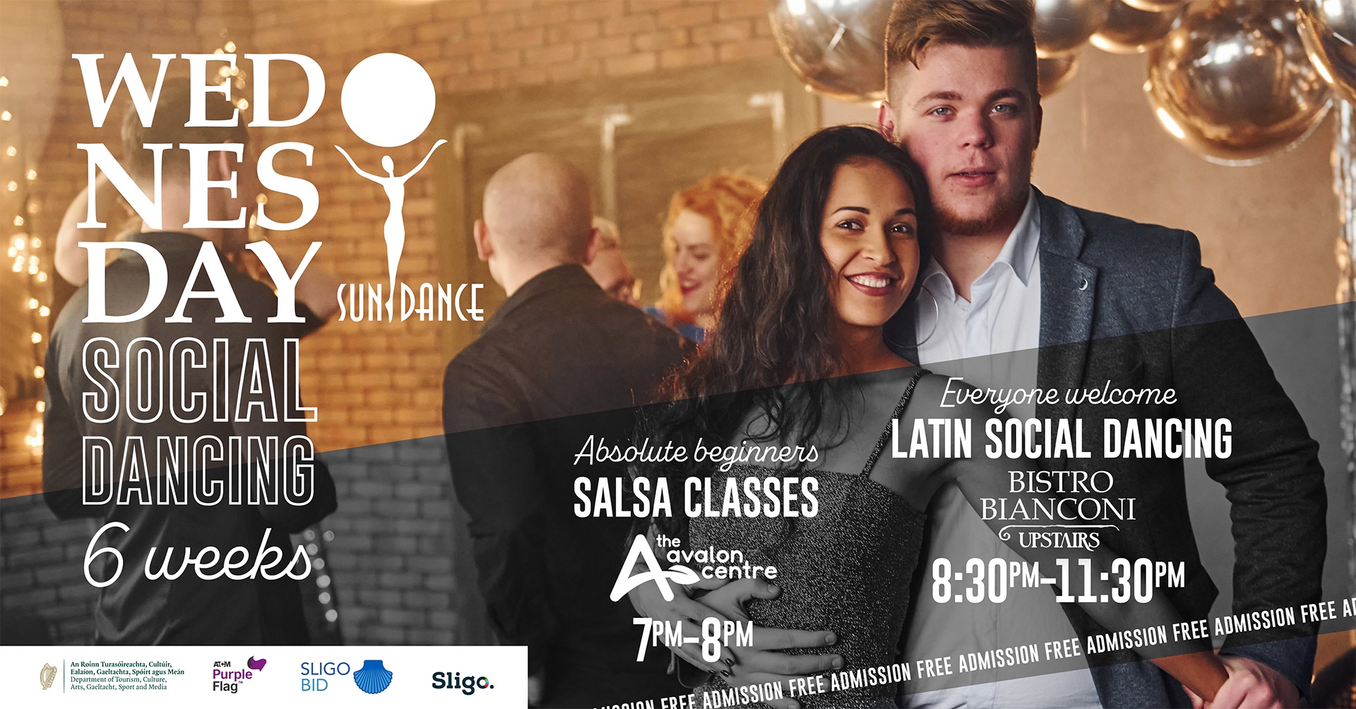Wednesday Social Dancing -free event- 4 weeks classes and party