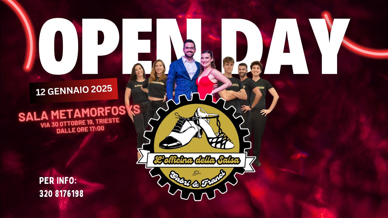 OPEN DAY - 12 GENNAIO 2025 DALLE ORE 17:00