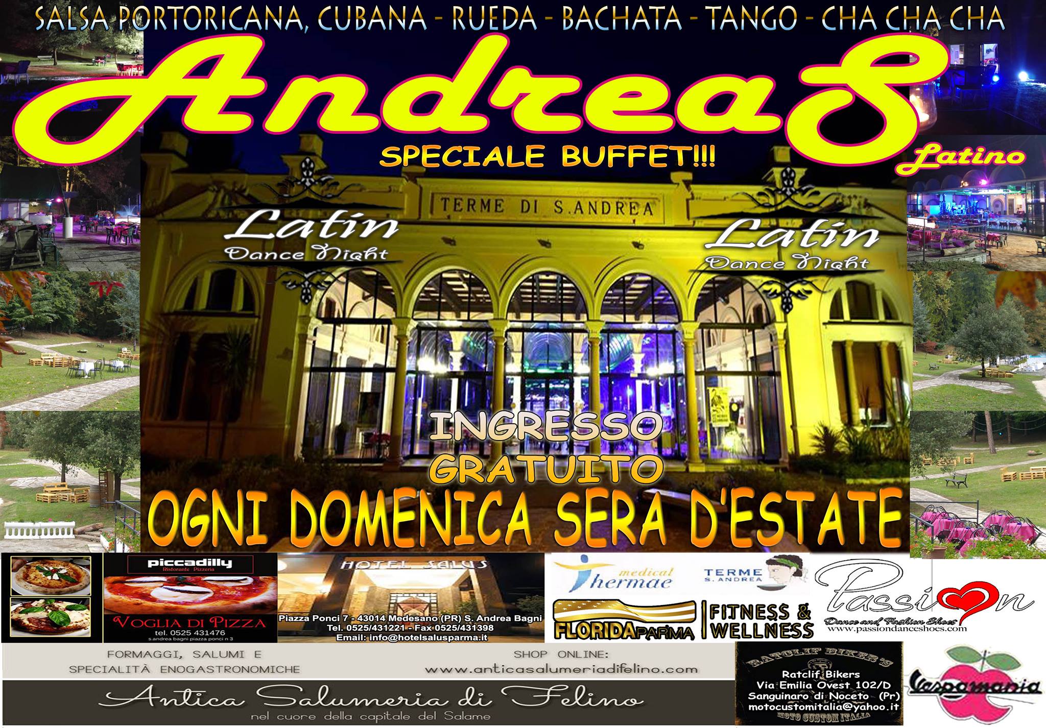 Domenica Sera Andreas Latino con Ospiti - Ingresso Gratuito
