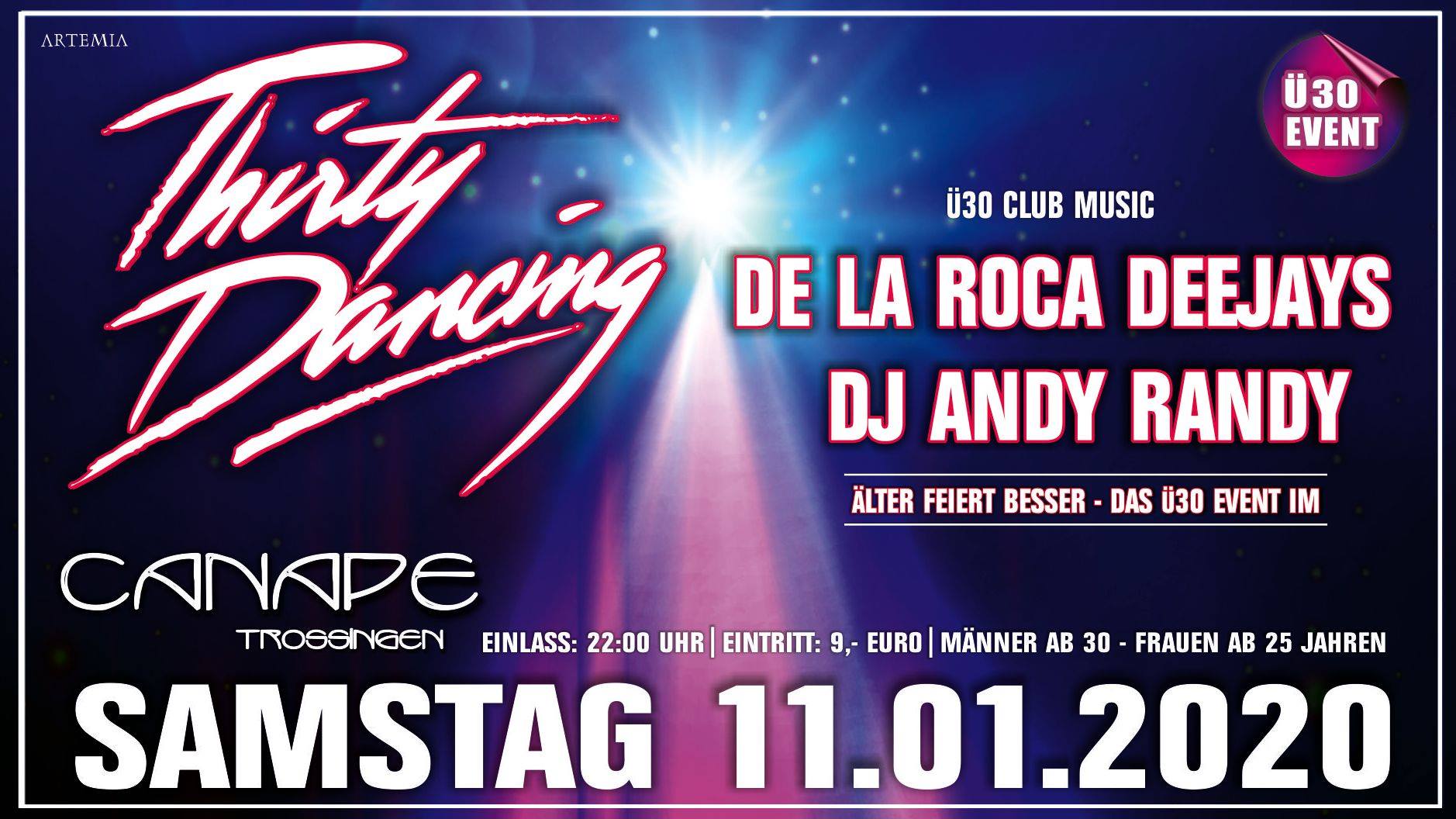 Thirty Dancing - Das Ü30 Event im Canape