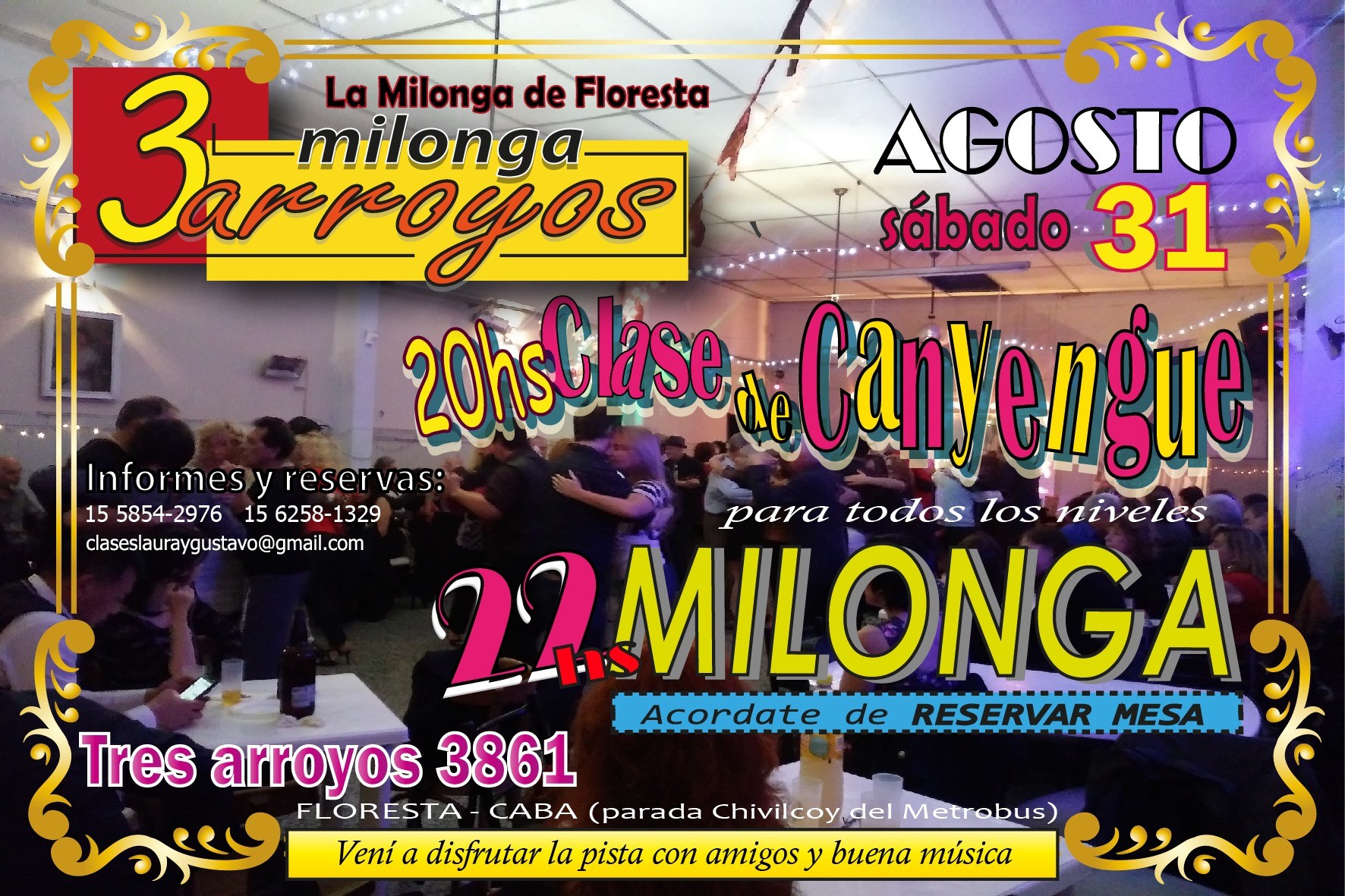 La milonga 3 Arroyos!