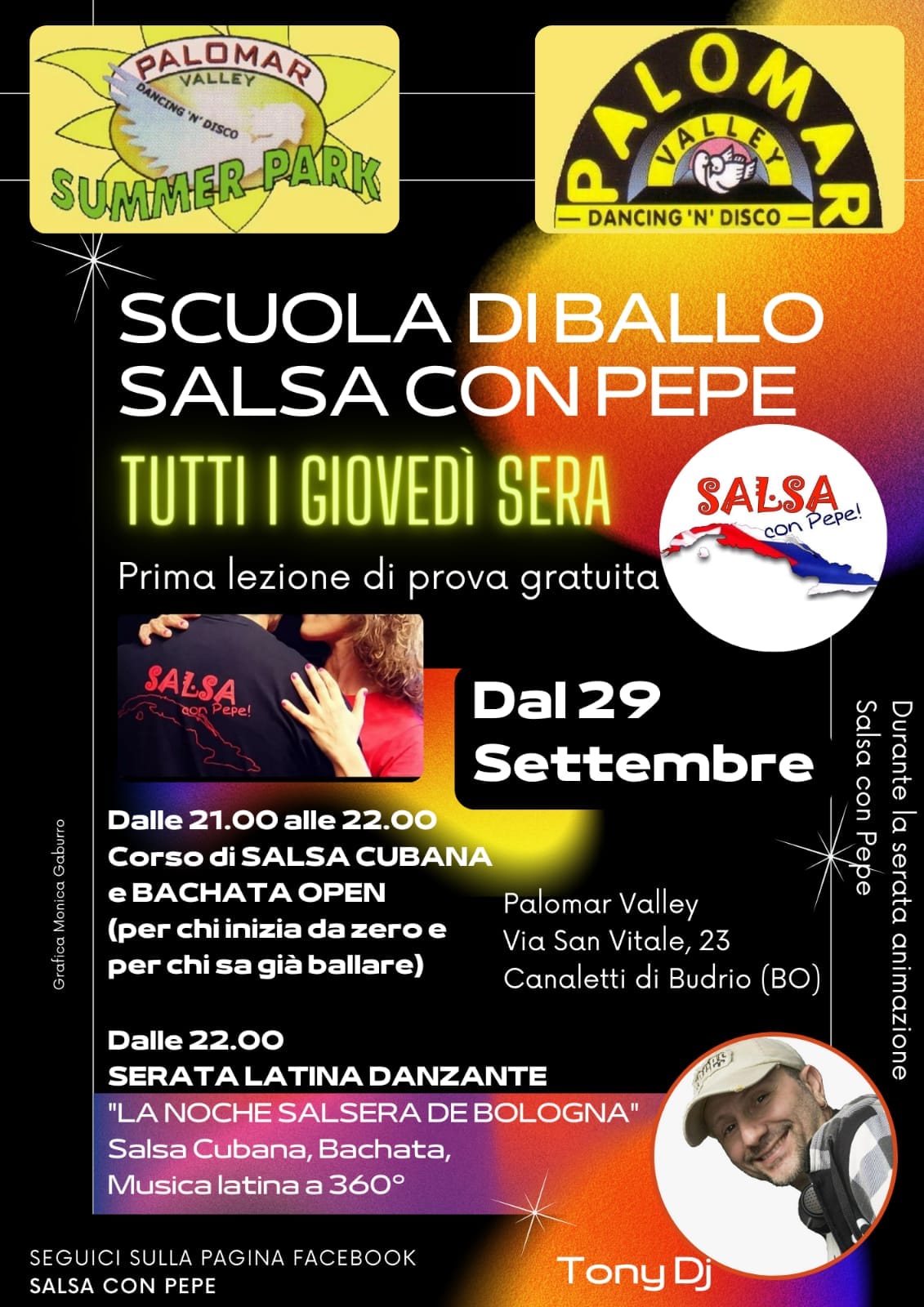 CORSO DI BALLO E SERATA LATINA AL PALOMAR