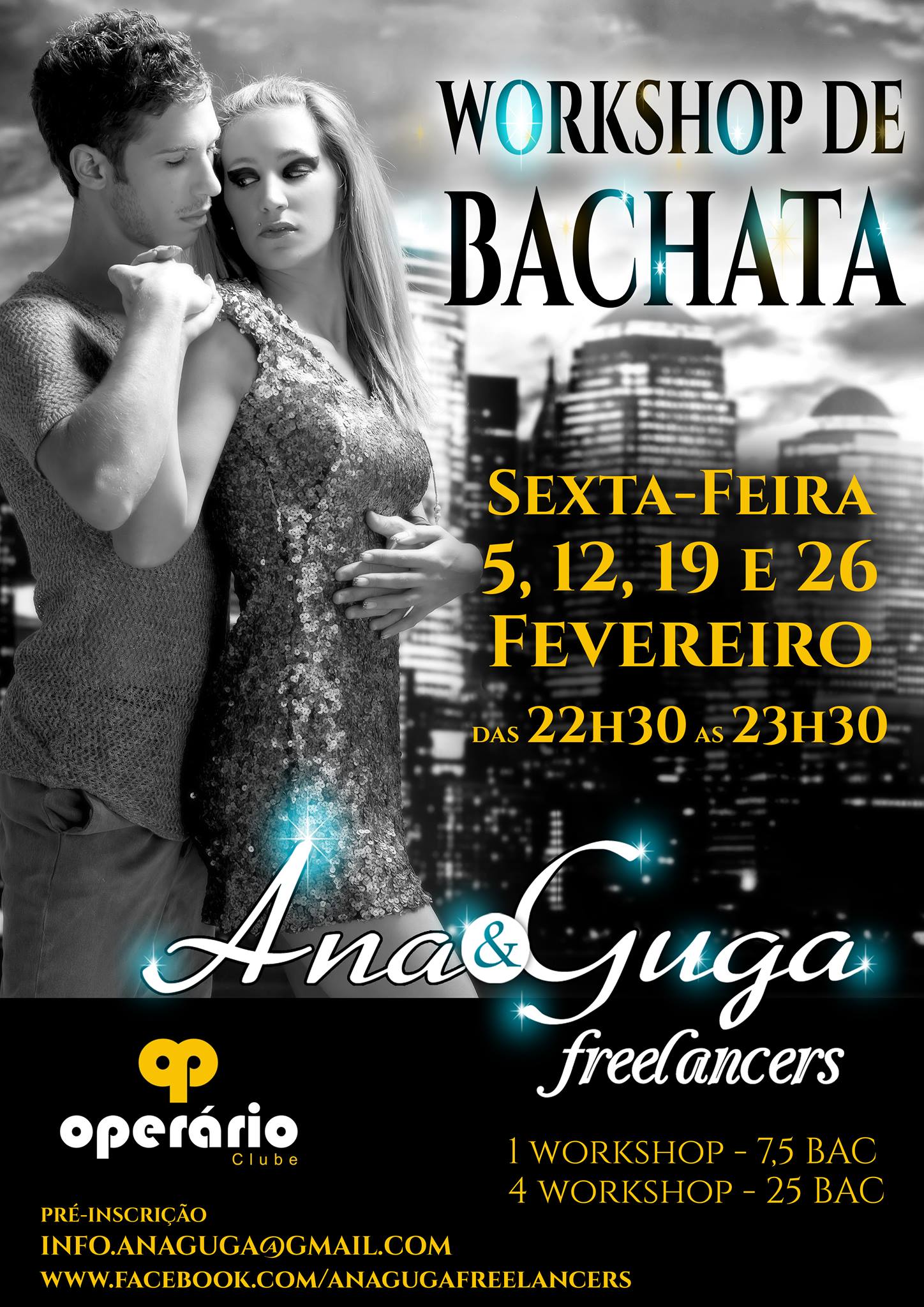 Workshop's BACHATA - Fevereiro