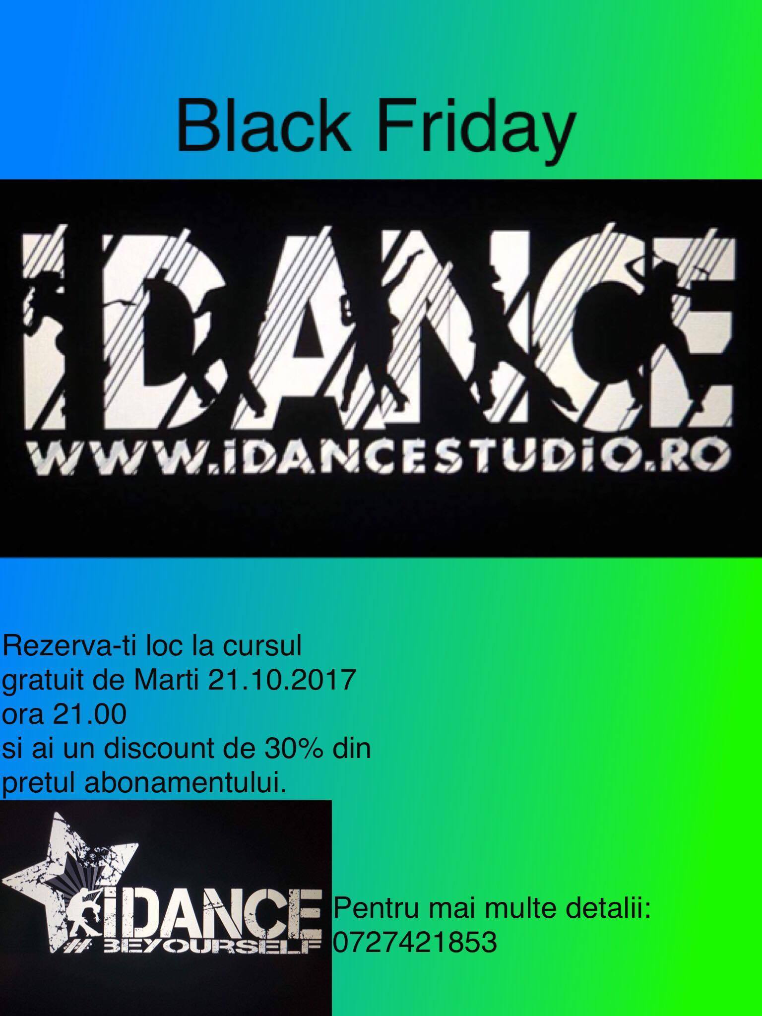 Discount 30% de Black Friday la iDance Studio