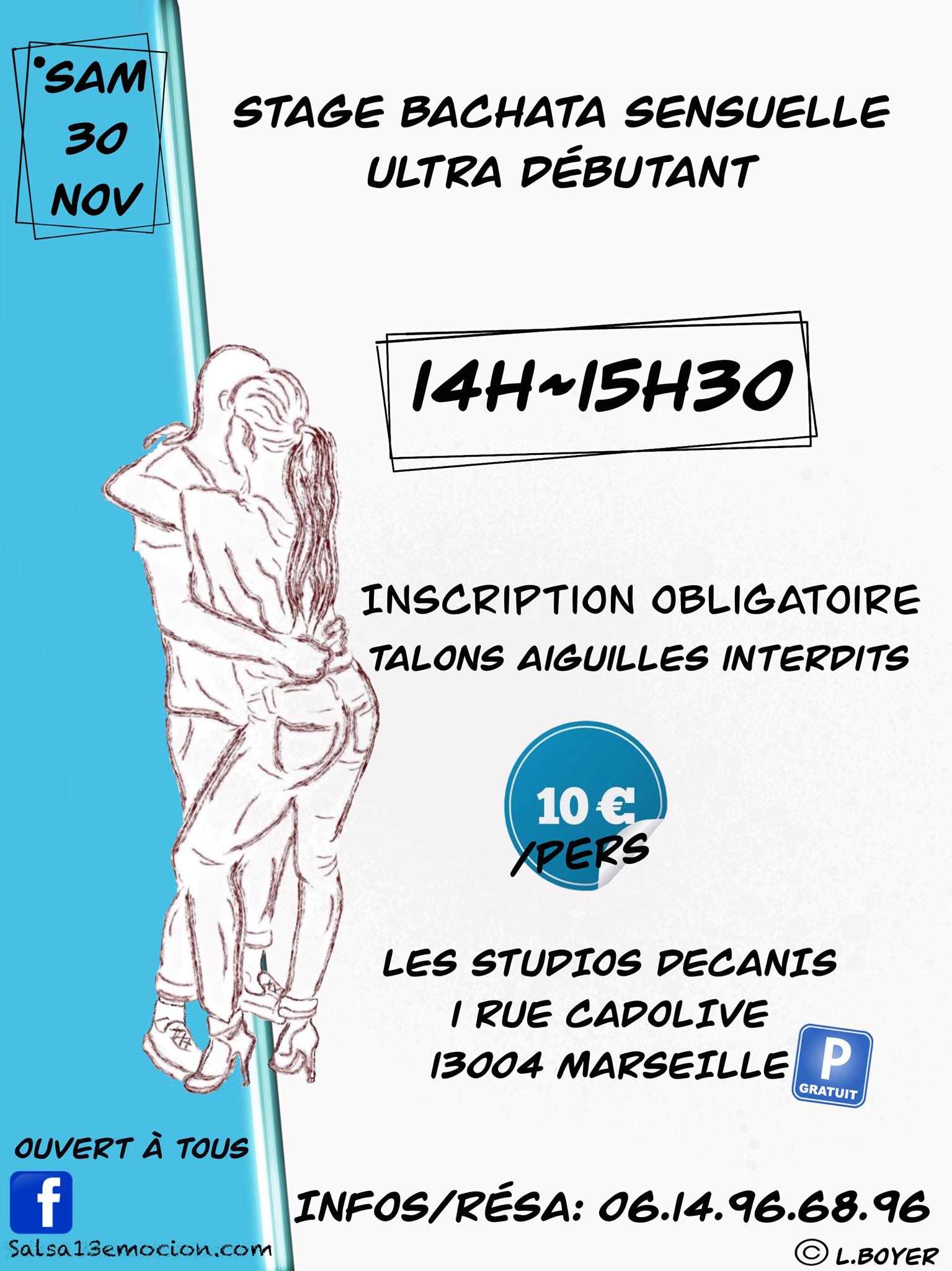 Stage bachata sensuelle ultra débutant 10€