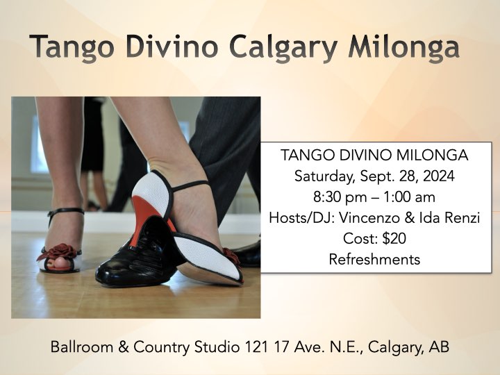 Tango Divino Calgary Milonga
