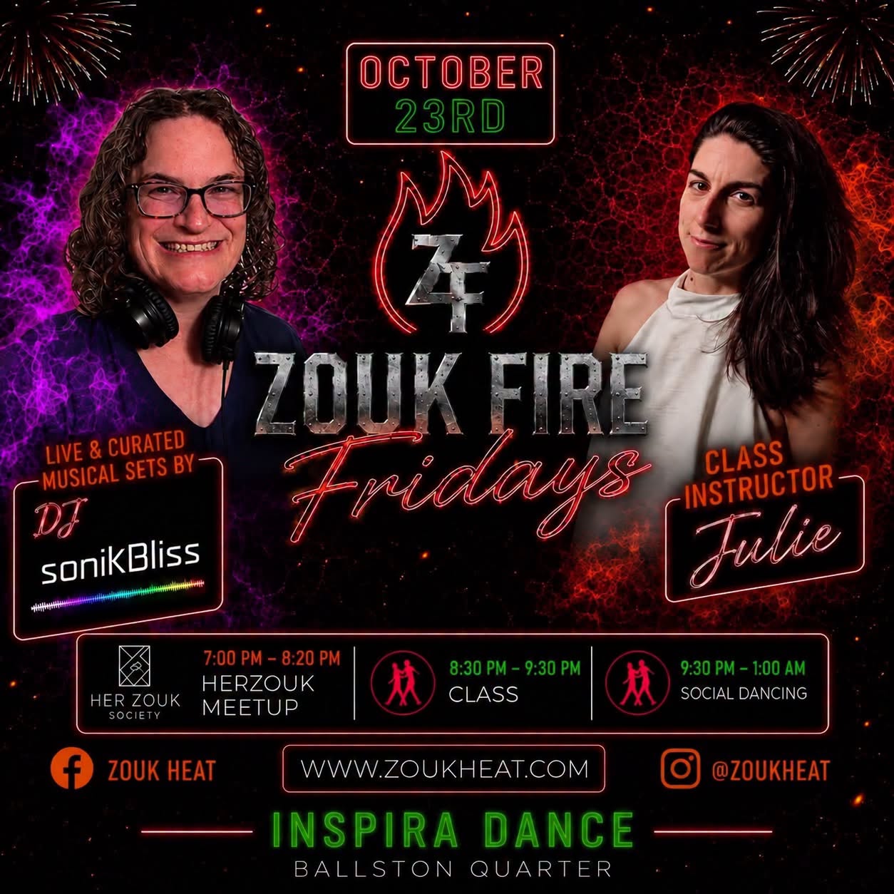 ZOUK FIRE FRIDAYS October 23rd🔥