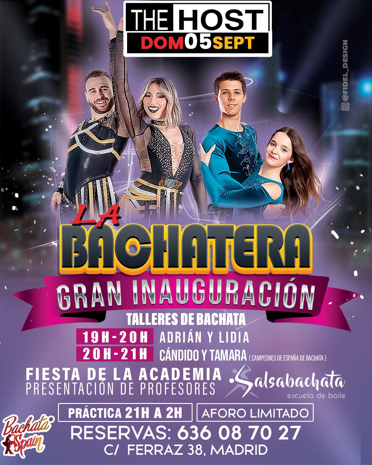 INAUGURACIÓN DOMINGOS DE LA BACHATERA - FIESTA ESCUELA SALSABACHATA MADRID