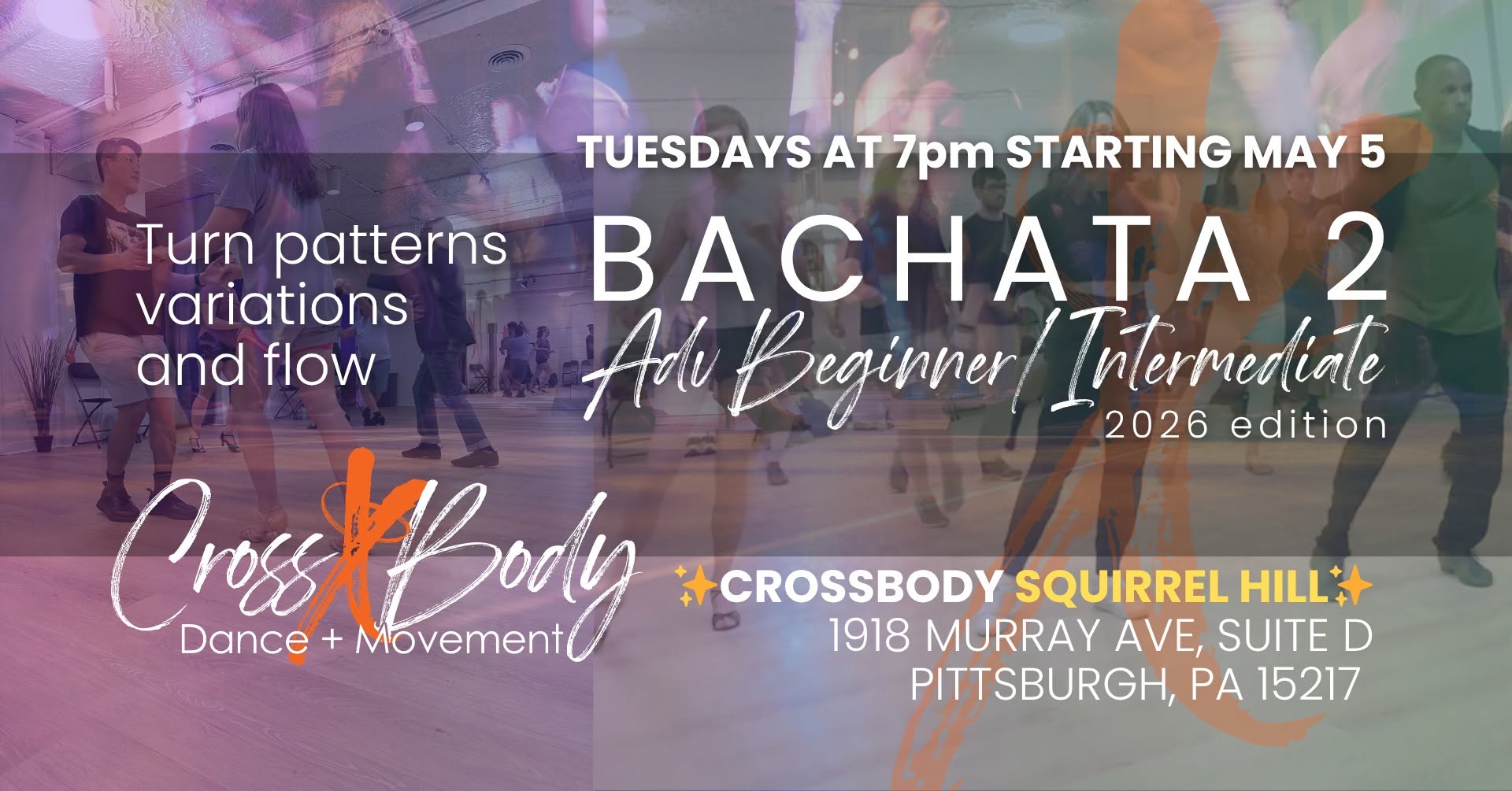 Bachata 2 Advanced Beginner Intermediate with Rachel & Vincent
