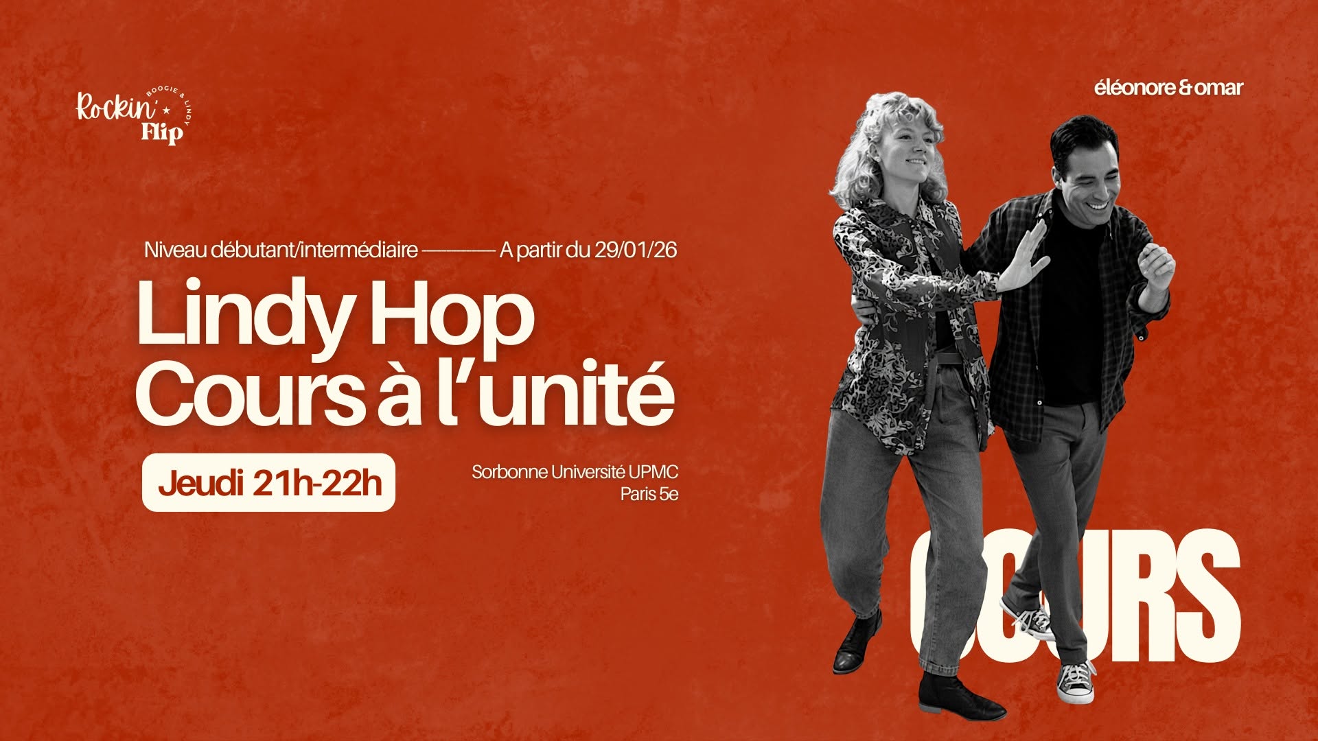 Lindy Hop à l'unité