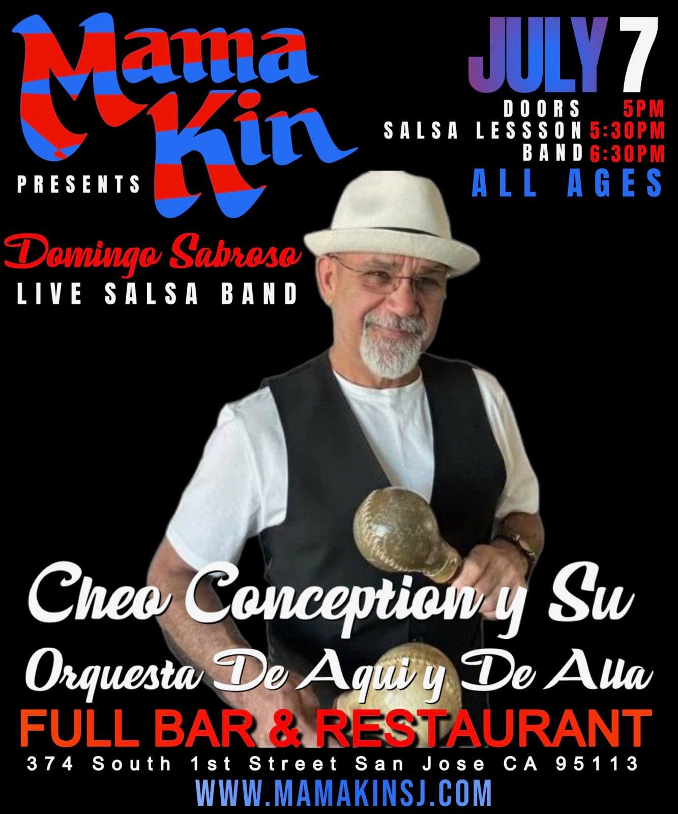 Domingo Sabroso Presents En La Casa De La Salsa Cheo Conception y Su Orquesta De Aqui y De Alla
