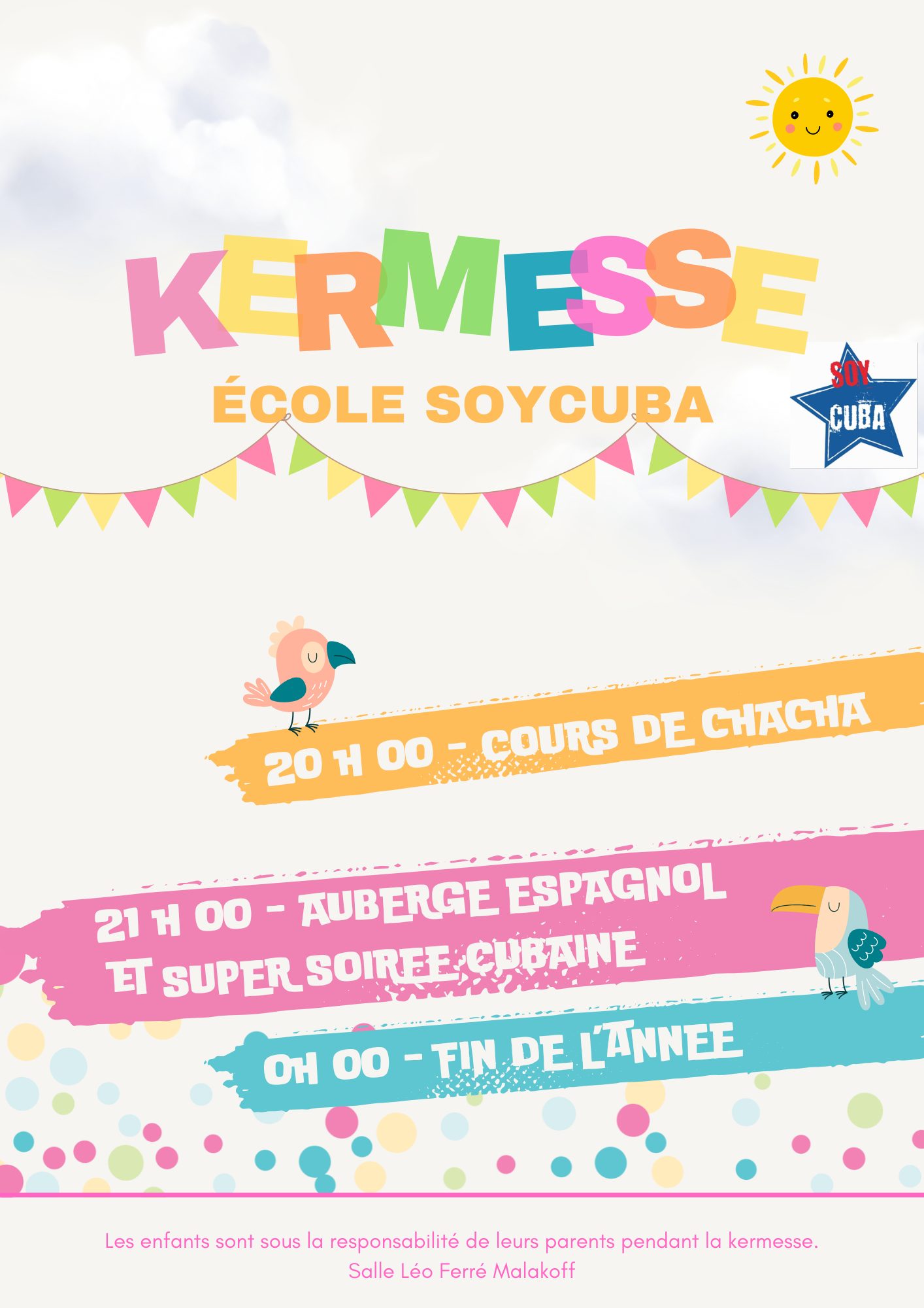 MARDI 24 JUIN KERMESSE SOYCUBA