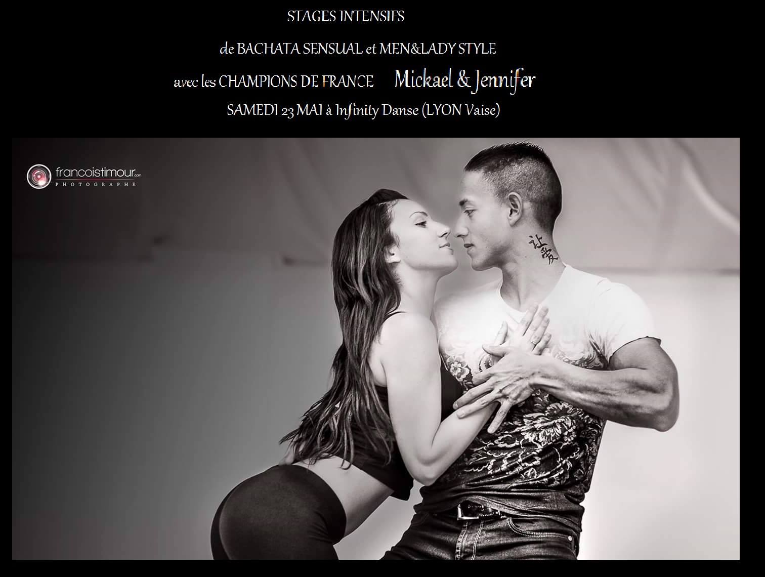 STAGES INTENSIFS de BACHATA SENSUAL & MEN LADIES STYLE avec les CHAMPIONS DE FRANCE & APERO DANSANT LE SAMEDI 23 MAI toute la journée