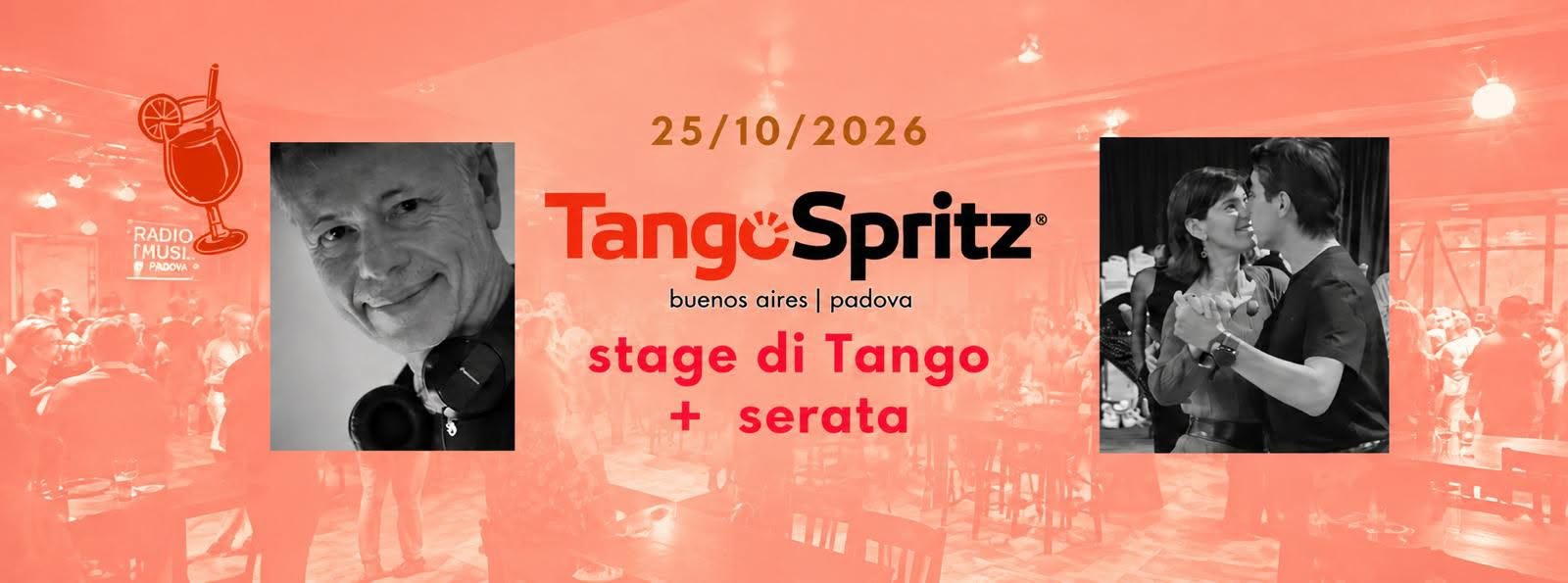 TangoSpritz: stage di Tango "Dalla figura alla musica" e serata - Tdj GABRIEL SODINI
