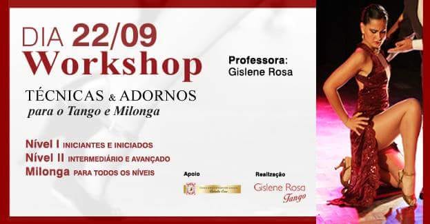Workshop de Técnicas e Adornos de Tango para Damas e Cavalheiros