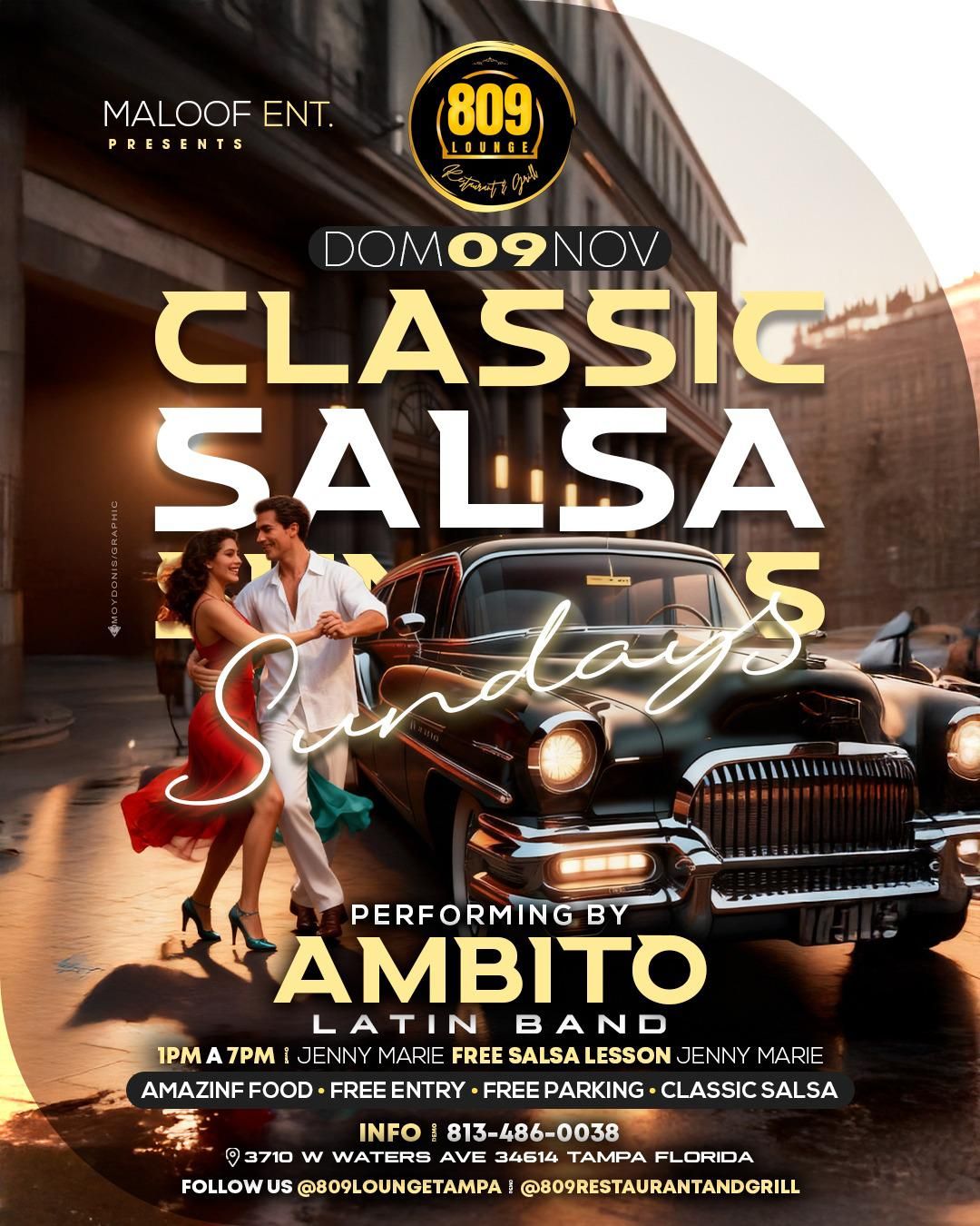 CLASSIC SALSA SUNDAYS y AMBITO PERFORMING LIVE!