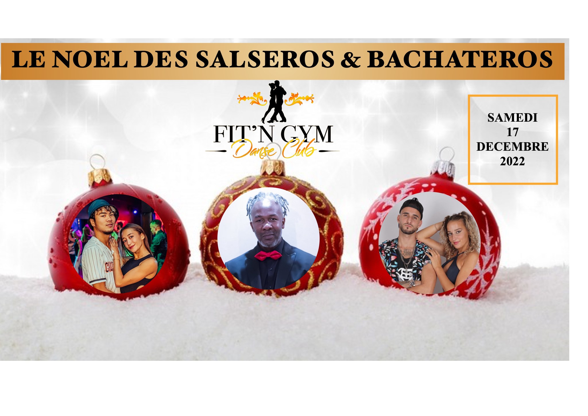 LE NOEL DES SALSEROS & BACHATEROS HAMIDINE TEHINA & EMILIEN JULIETTE & ANTHONY AU FIT'N GYM DANSE