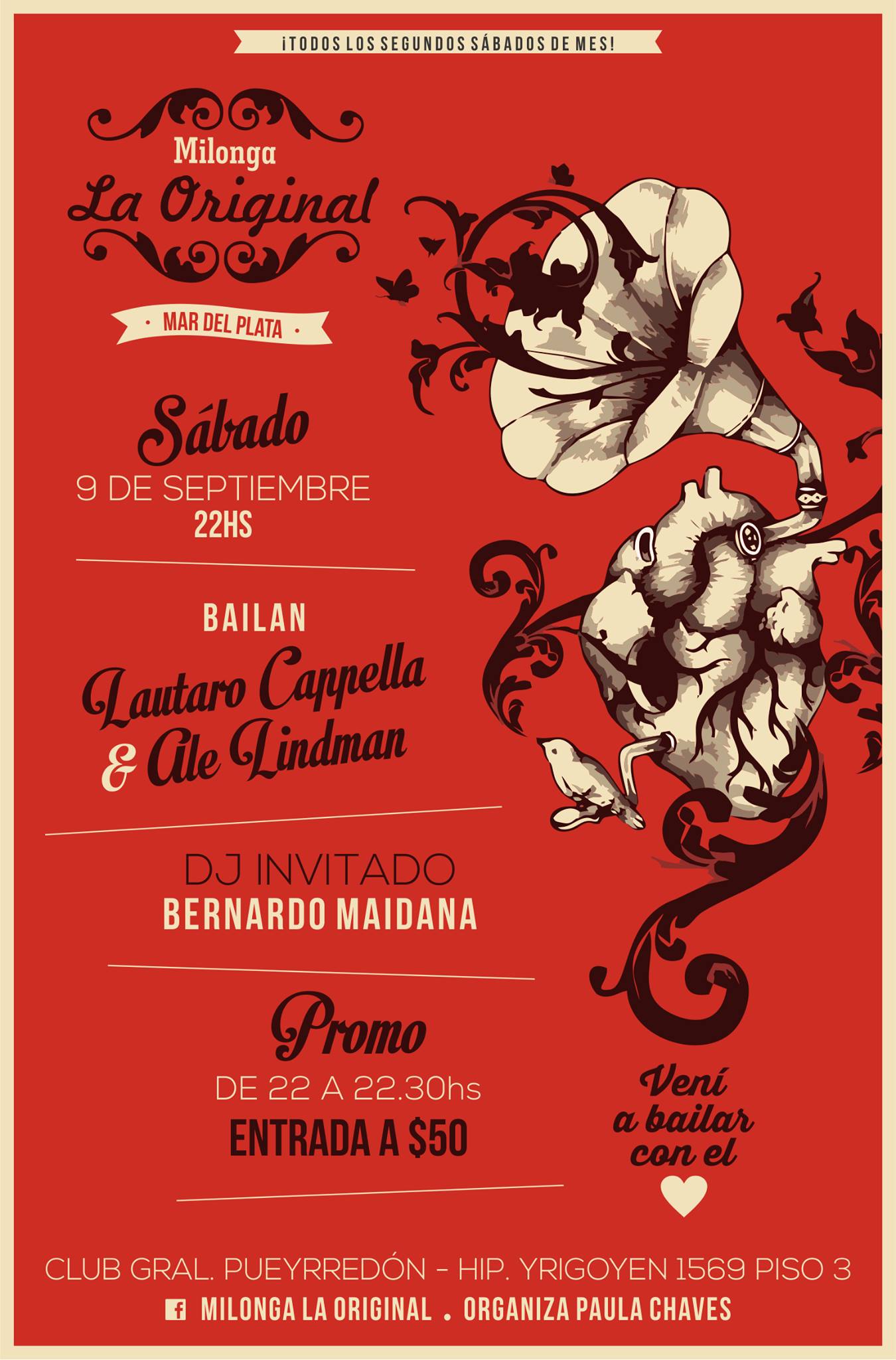 ¡Milonga La Original Sábado 9 De Septiembre! <3