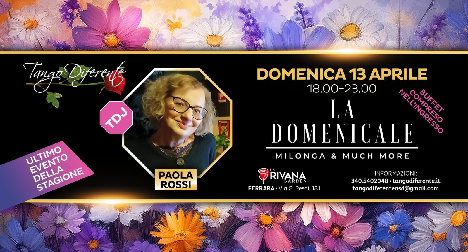La "Domenicale" a Ferrara - Tdj Paola Rossi! Ultimo Appuntamento della stagione!