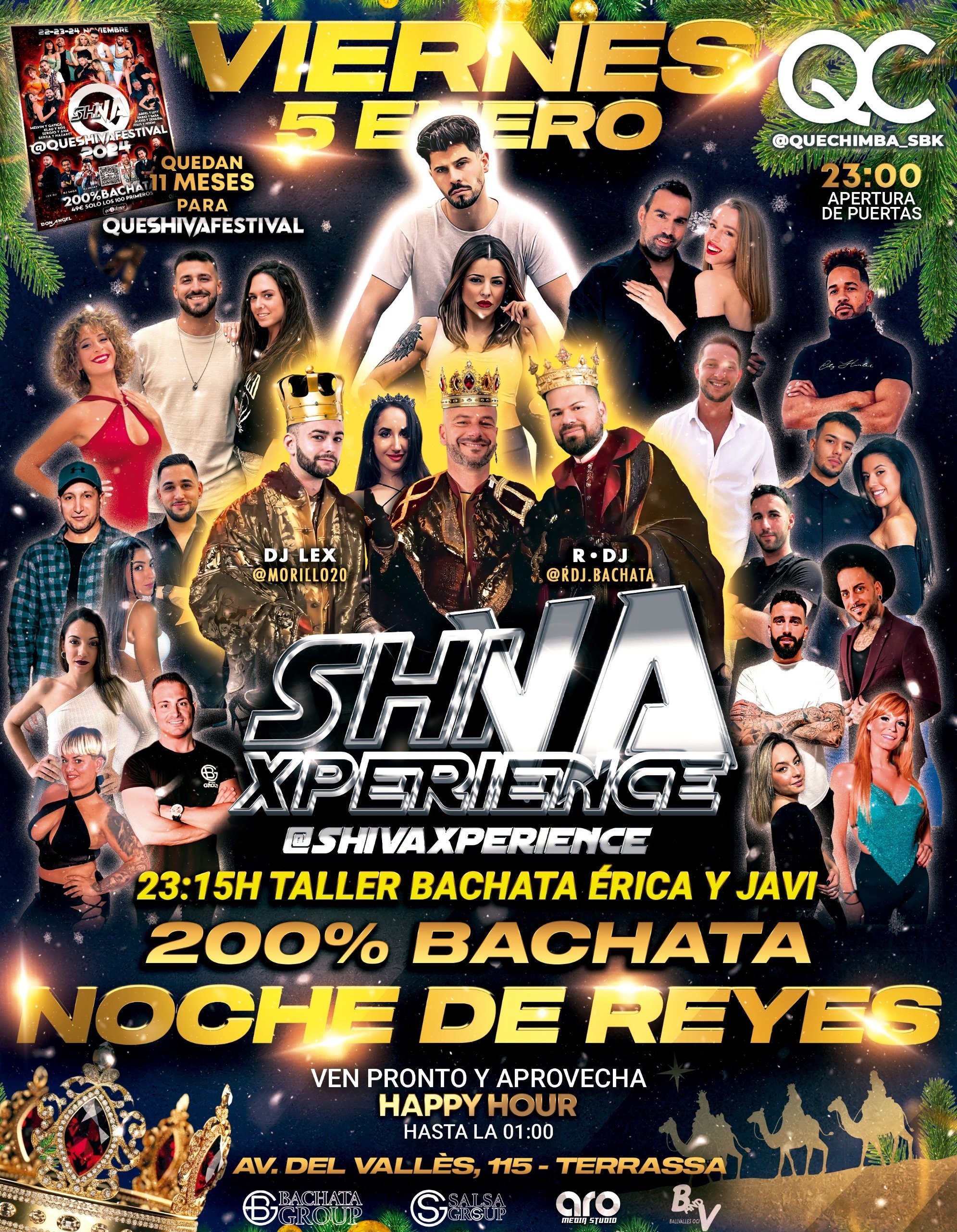 ?? NOCHE DE REYES ?? VIERNES 5 DE ENERO ?? 200% BACHATA EN QUECHIMBA BY SHIVA XPERIENCE ??