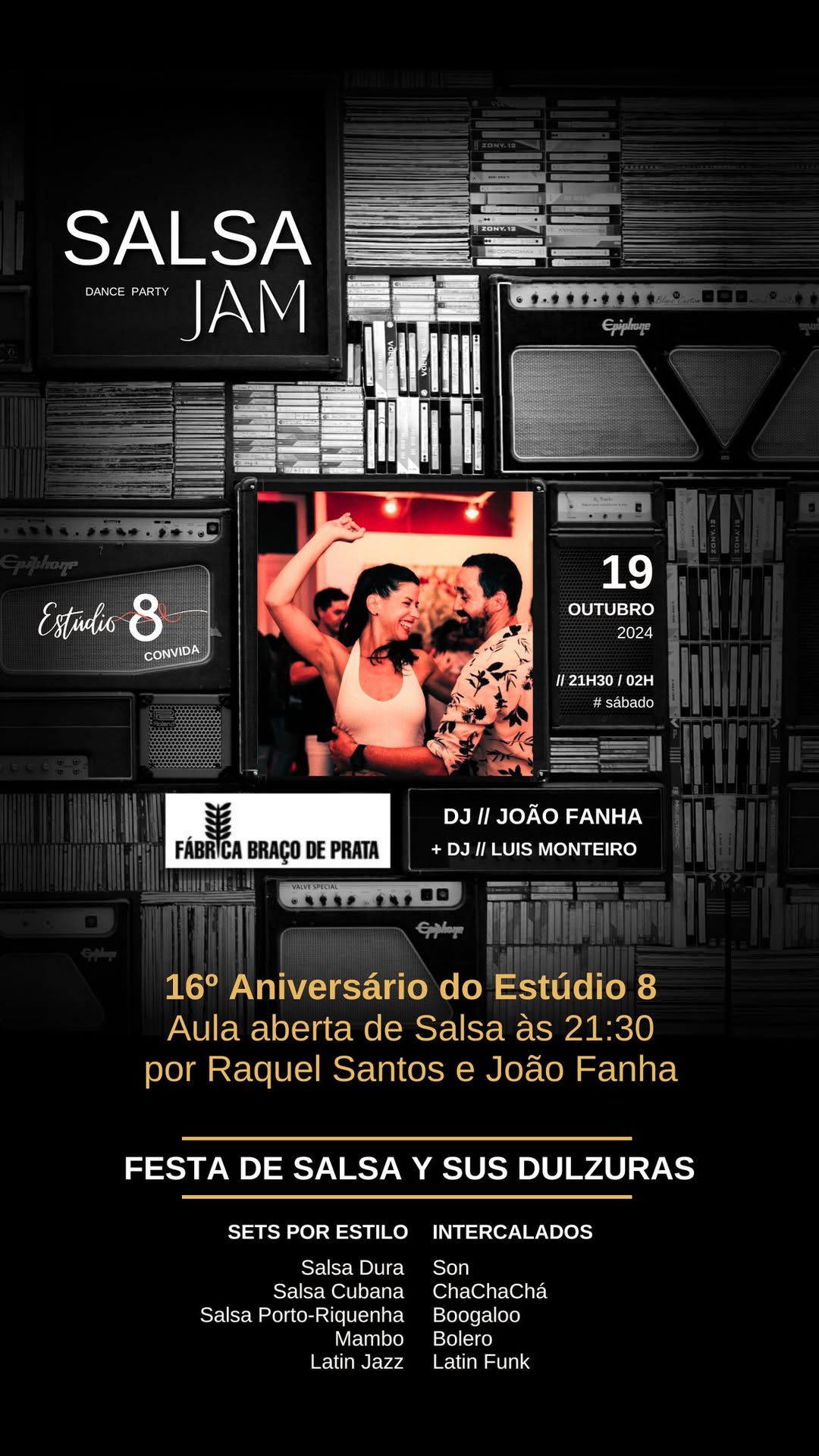SALSA JAM Dance Party Estúdio 8 e DJ João Fanha na Fábrica do Braço de Prata (c Luis Monteiro)