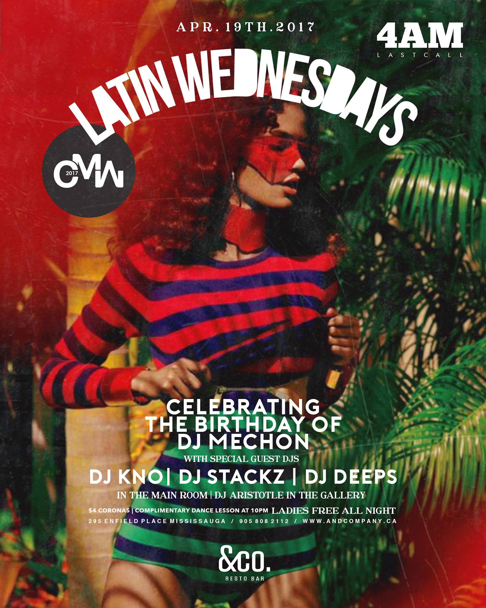Latin Wednesdays - Dj Mechon Bday - CMW 4AM Last Call