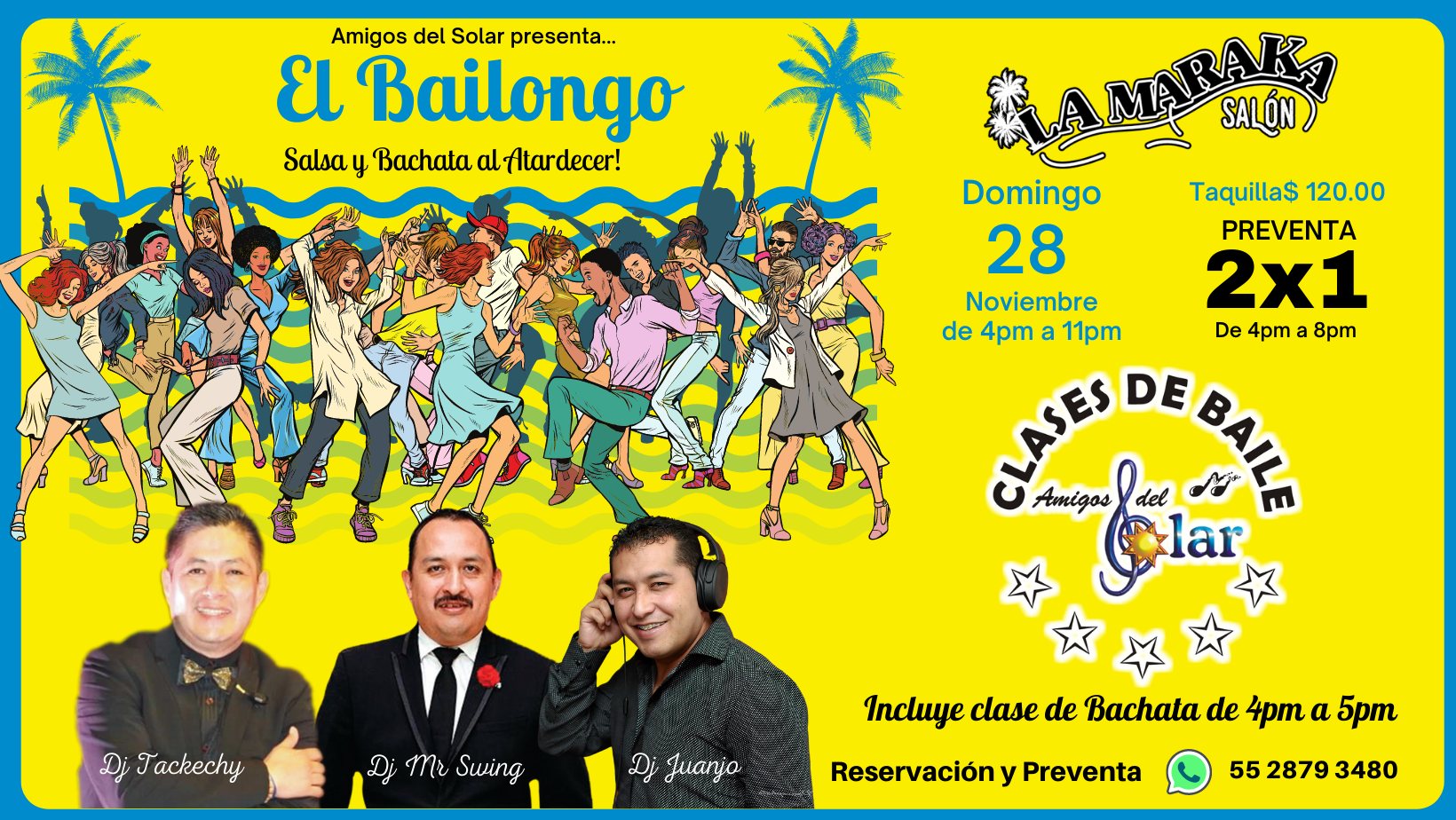 El Bailongo "Salsa y Bachata al atardecer"