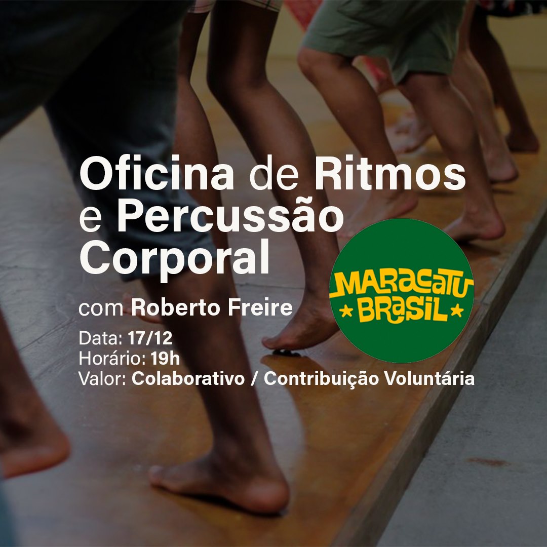 Oficina de Ritmos e Percussão Corporal com Bebeto Freire