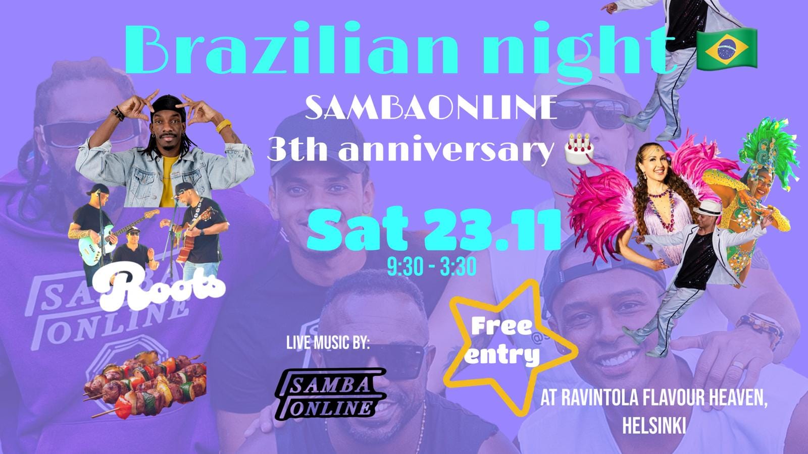 Brazilian night SambaOnline 3rd anniversary