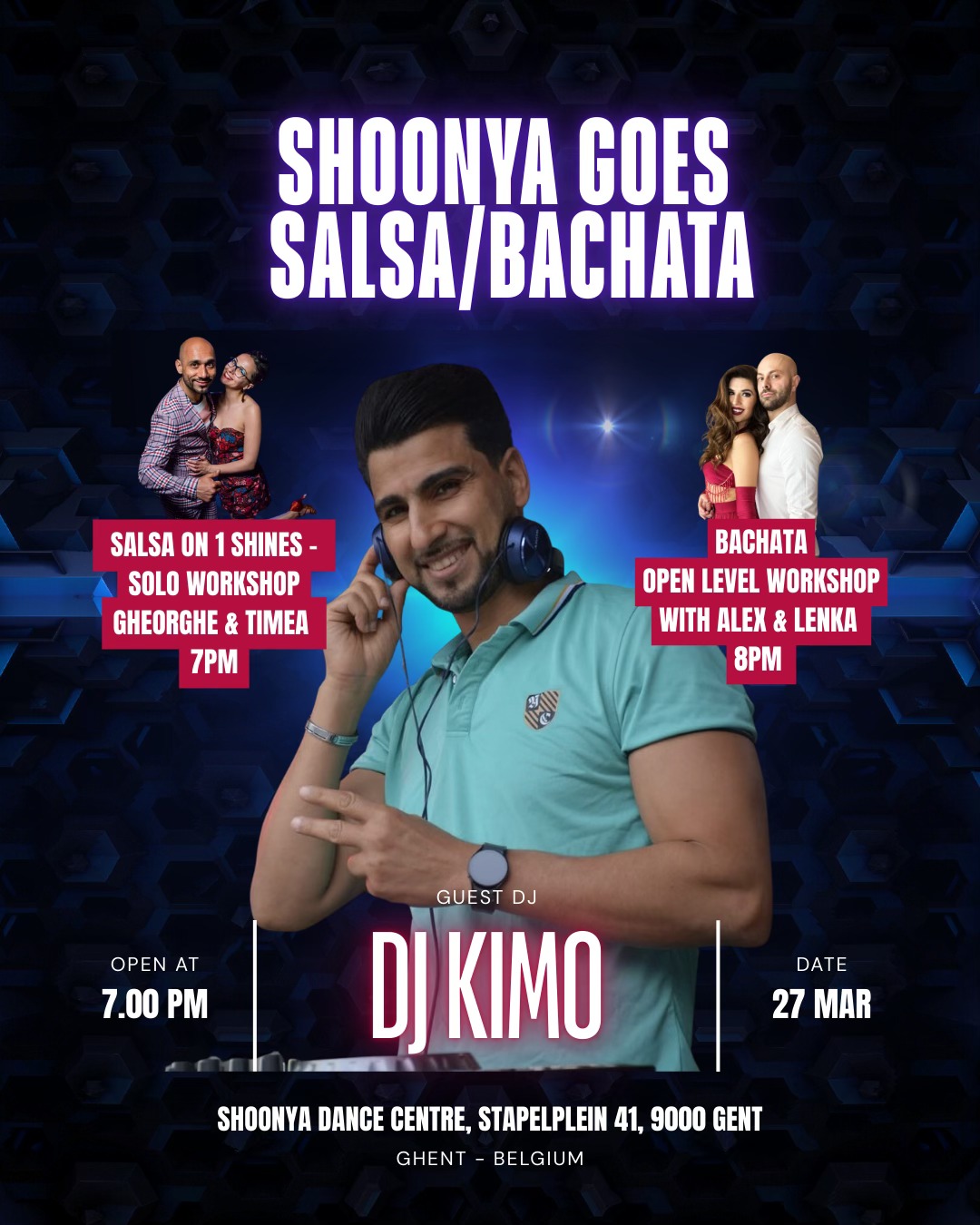 Shoonya goes Salsa Bachata: Workshops & Practice Night