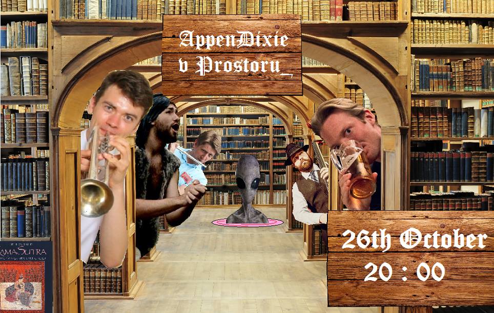 AppenDixie in knihovna, v library.