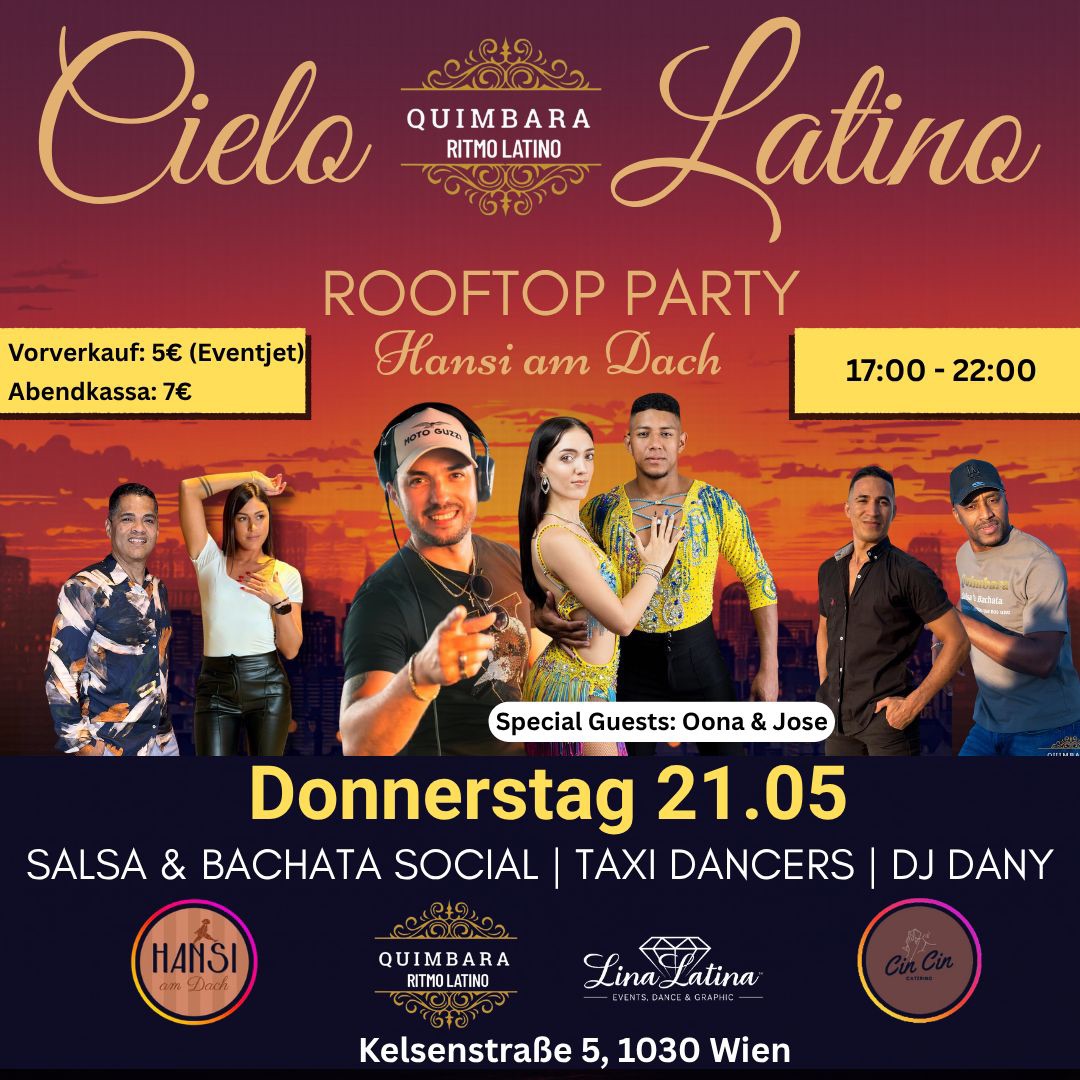 Quimbara Rooftop Party Salsa & Bachata CIELO LATINO