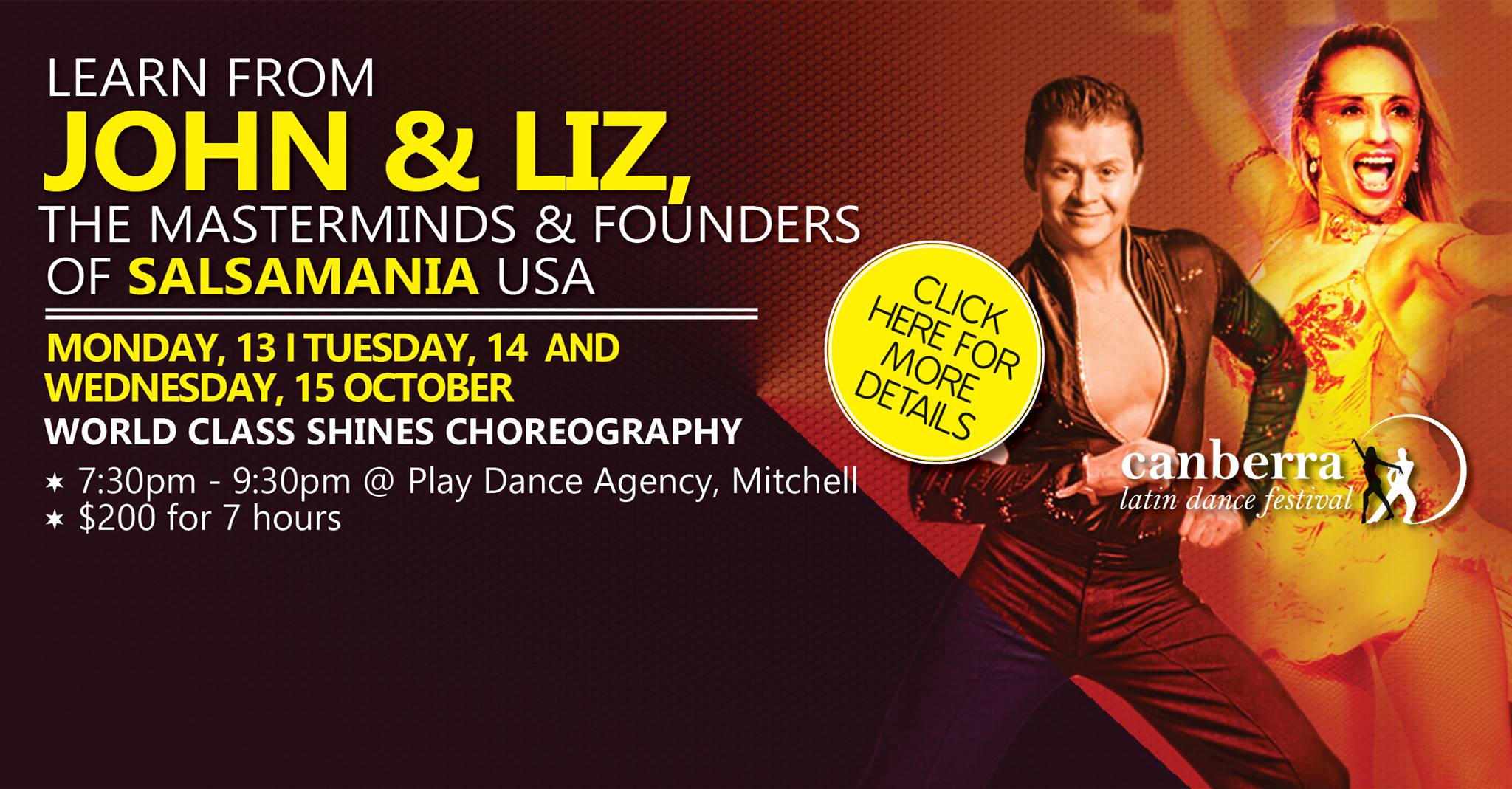 John and Liz (USA) Special Salsa Shines Choreography - CANBERRA