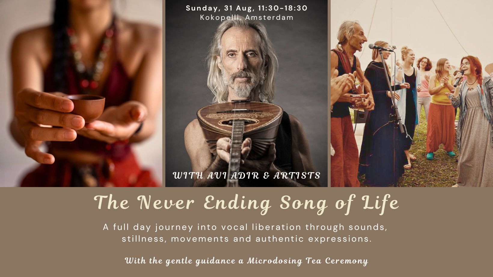 The Never Ending Song of Life - A Journey into Vocal Liberation with Avi Adir + Microdosing Ceremony