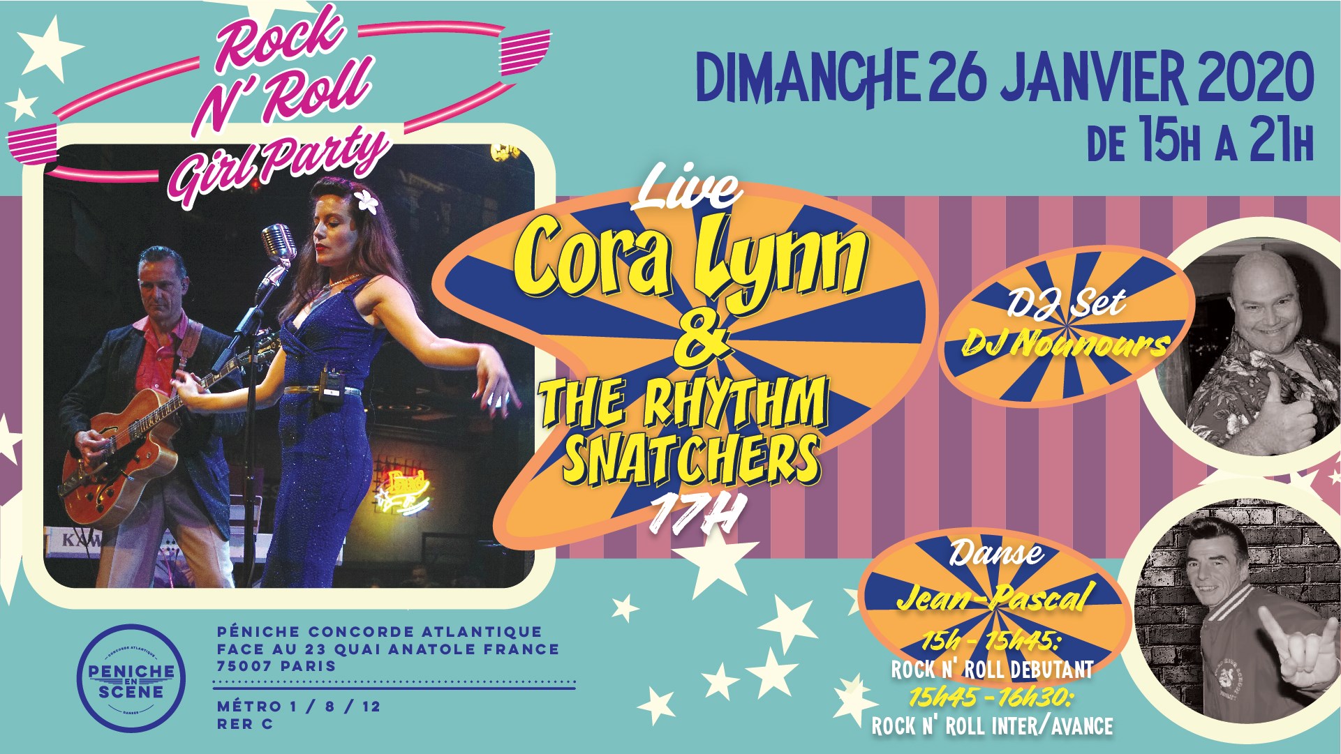 Live Cora Lynn & The Rhythm Snatchers @Concorde Atlantique