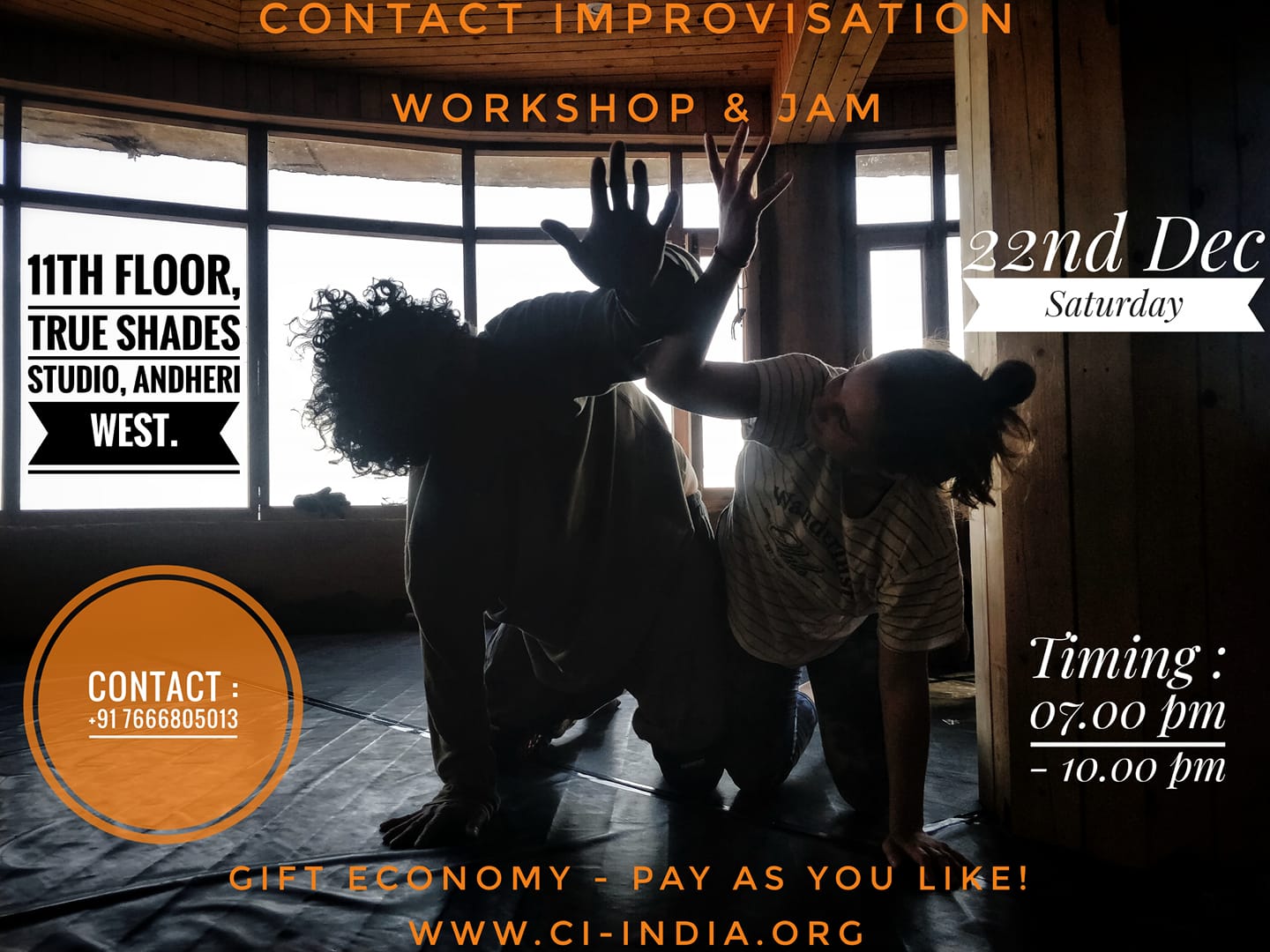 Contact Improvisation Workshop And Jam