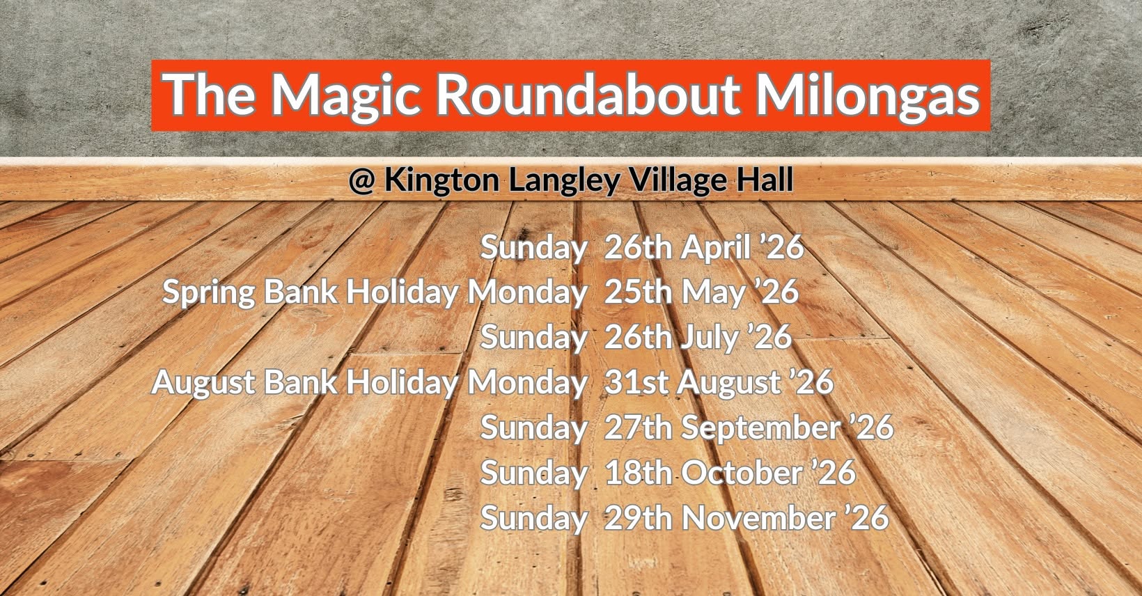 The Magic Roundabout Milonga ✮ 27 September 2026