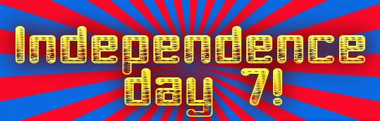 11 19(sat) Independence day 7!