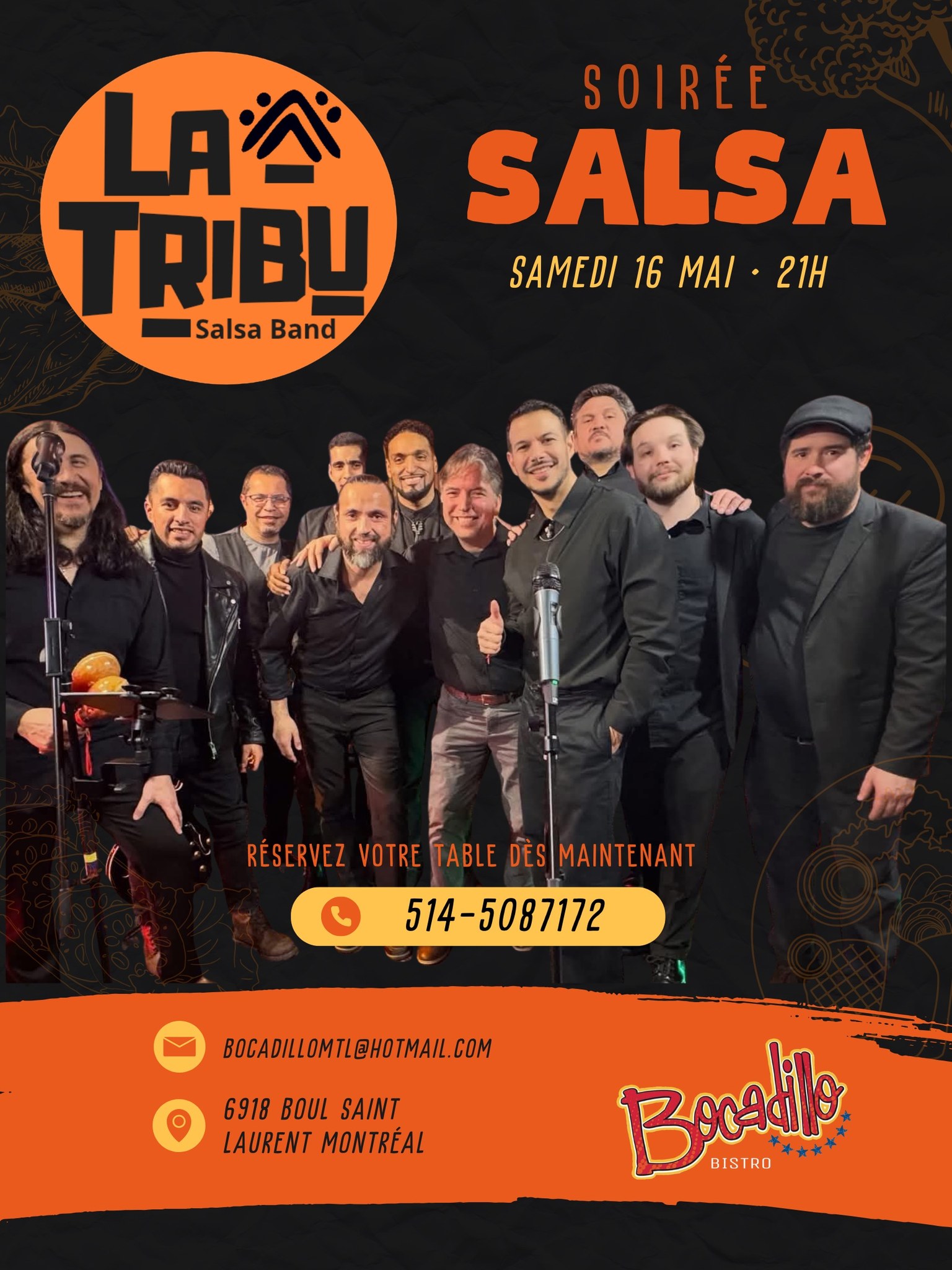 Soirée Salsa La Tribu Salsa Band