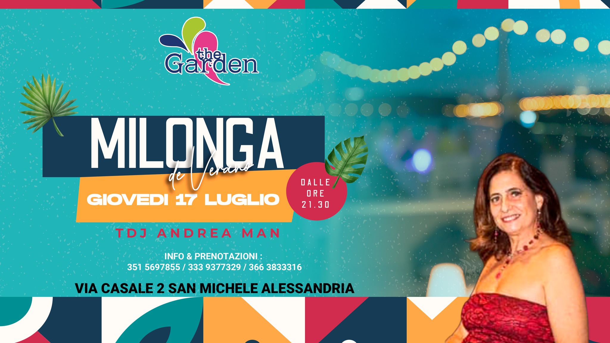 Giovedi 17 Luglio Milonga de Verano Tdj Andrea Man