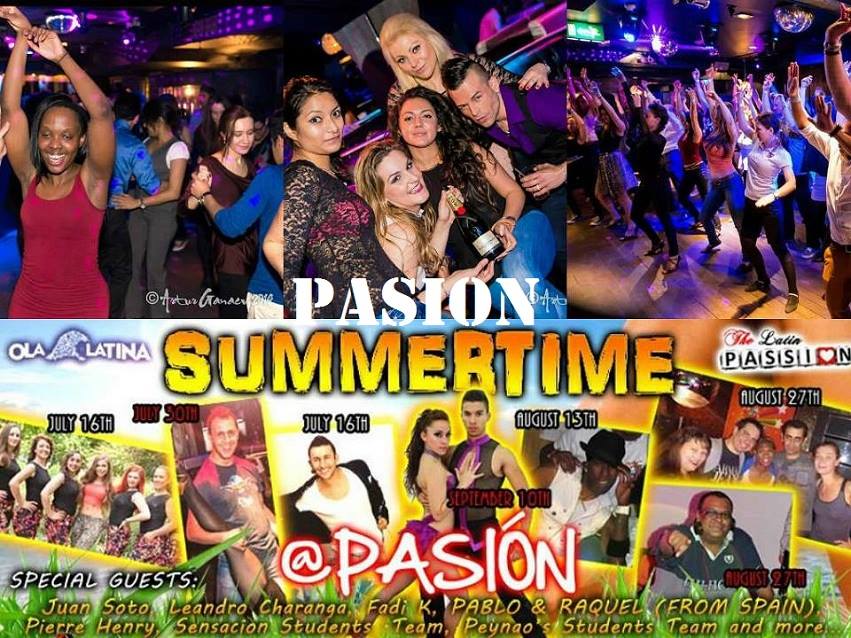 SUMMERTIME @ PASION! - Wednesday 16th July to 17th September
