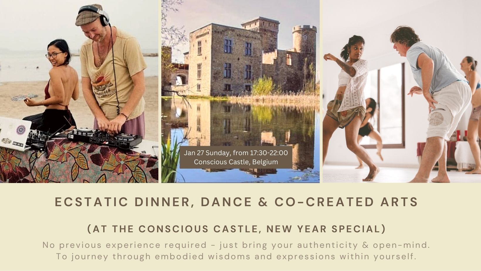 Ecstatic Dinner, Dance & Arts at Conscious Castle 🏰 (DJ Leela)