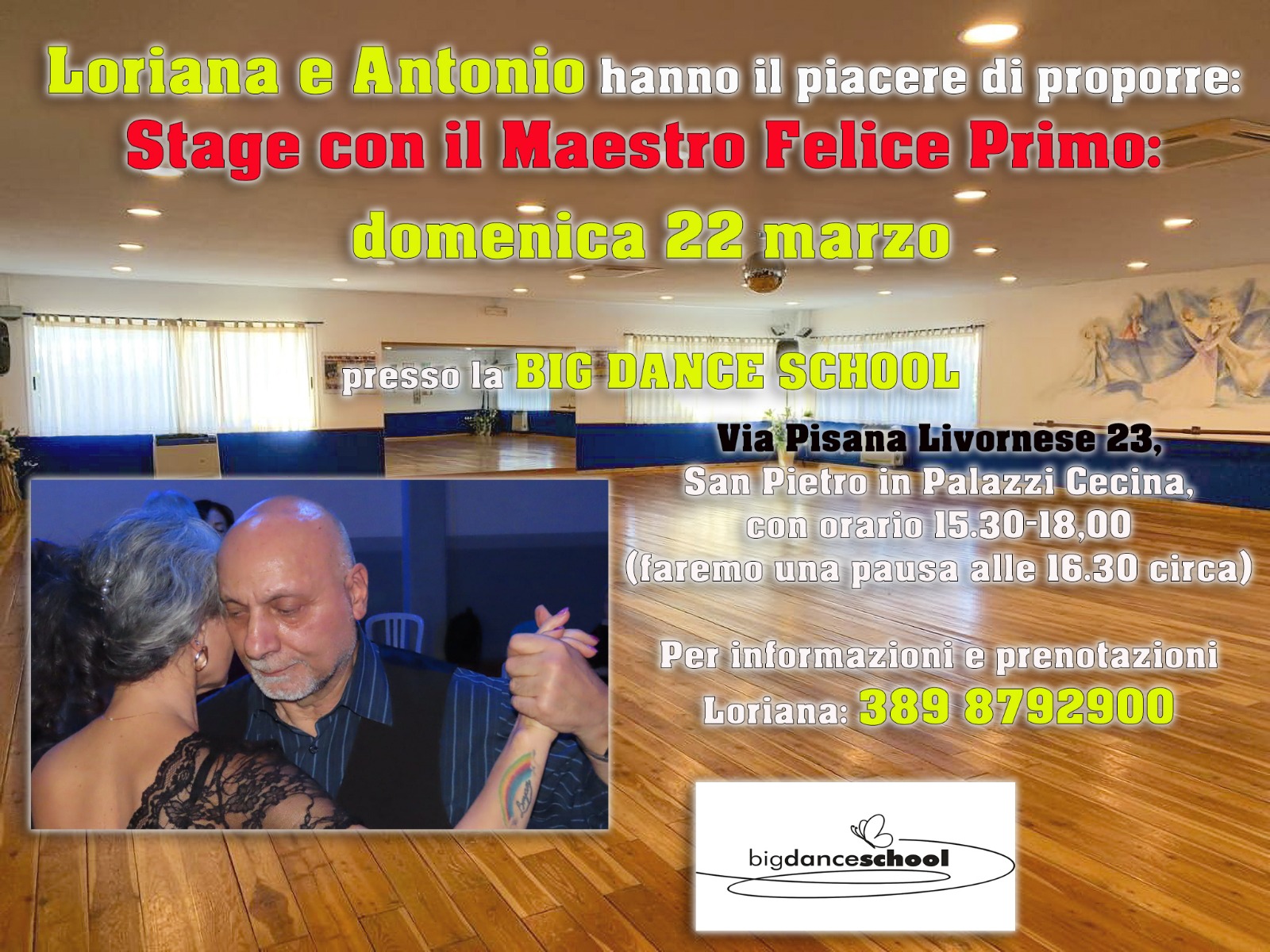 STAGE DI TANGO CON IL MAESTRO PRIMO FELICE