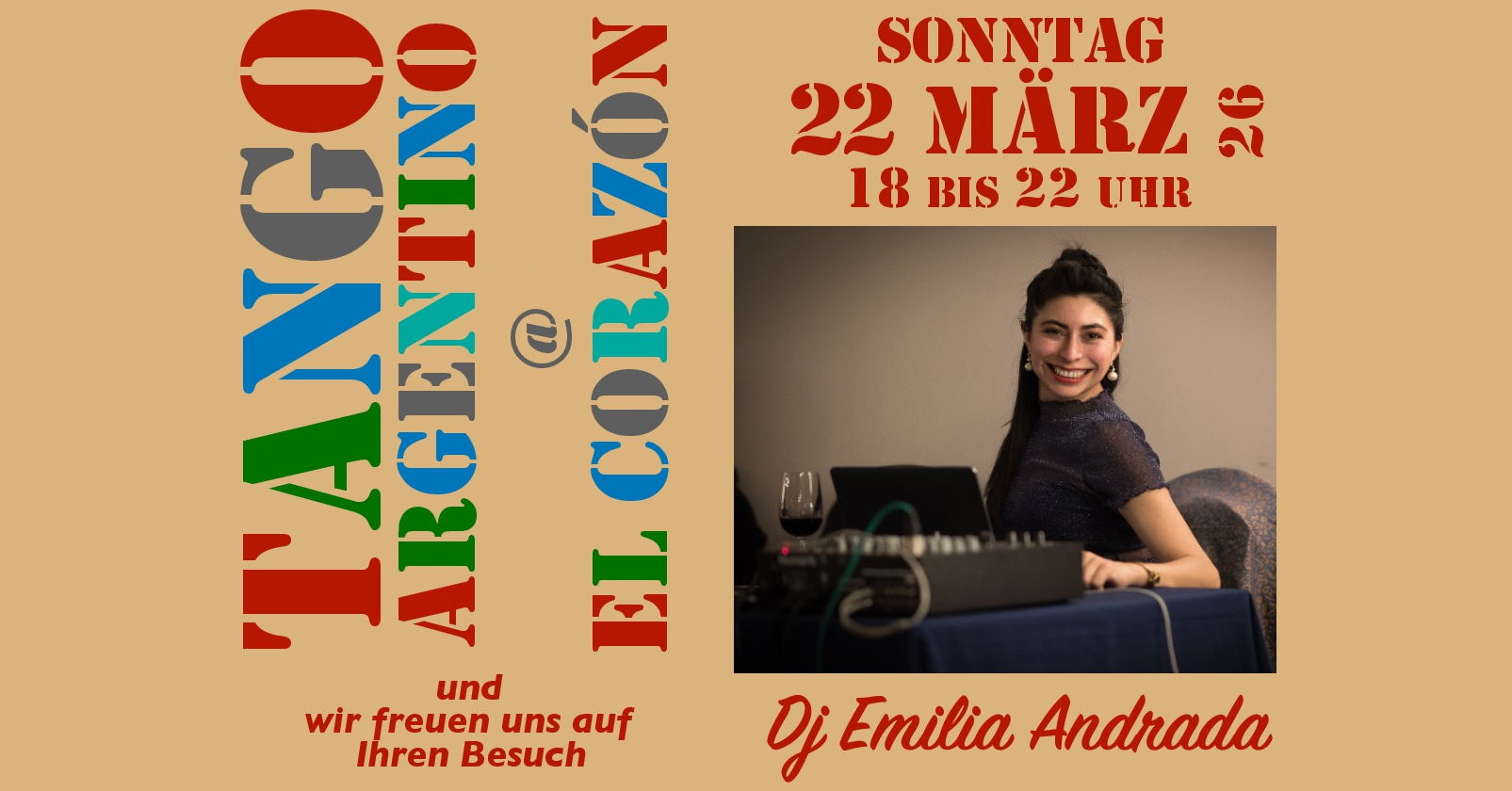 Sonntagsmilonga 22.03.2026 - DJ Emilia Andrada