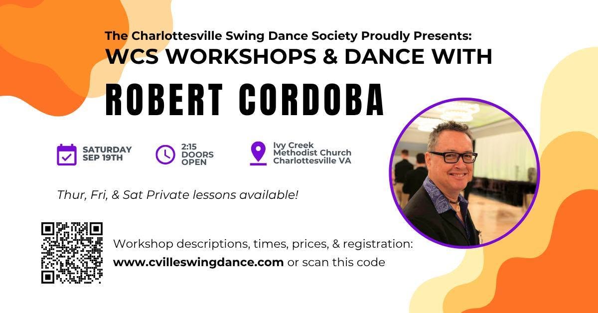 CSDS September Workshop Event and Dance with Robert Cordoba