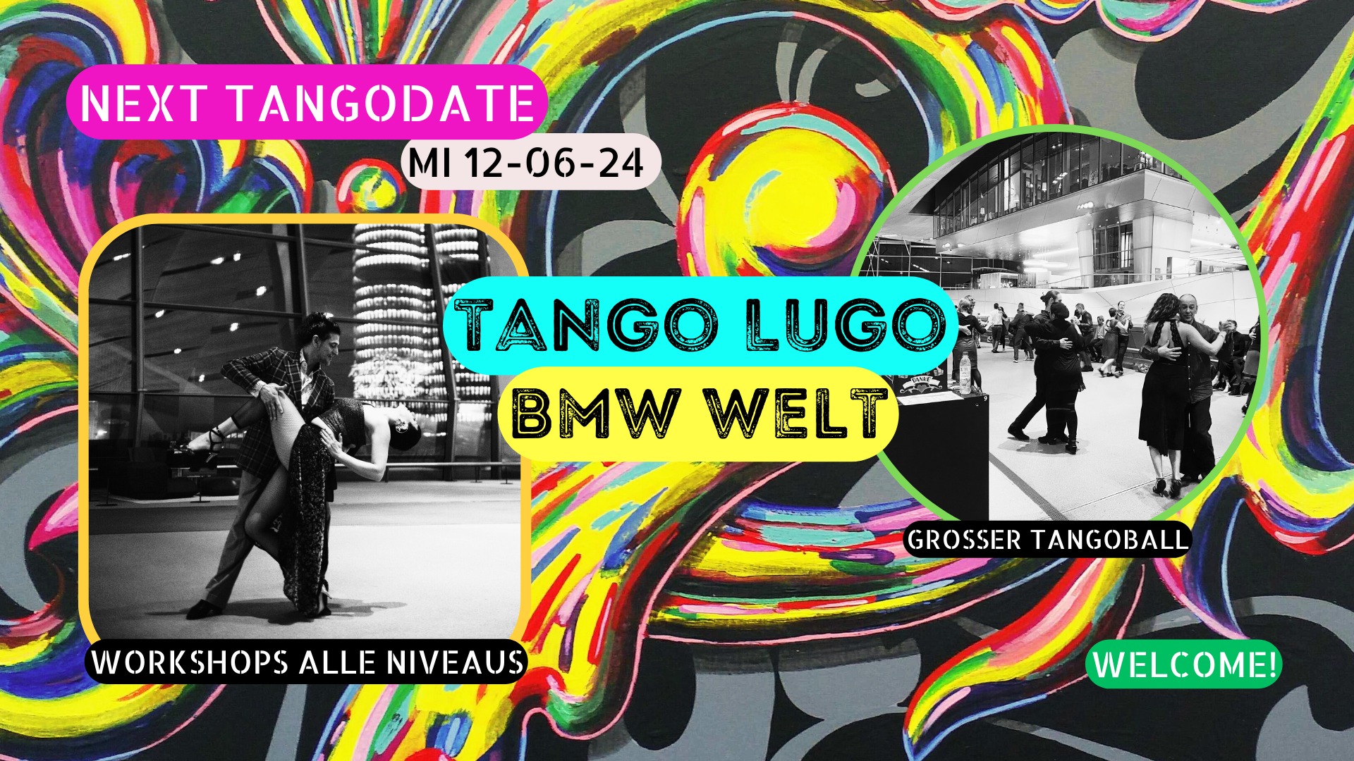 Großer Tangoball @BMW WELT + Workshops für alle Niveaus