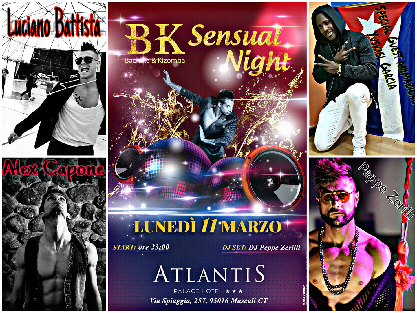 Lunedi SENSUAL NIGHT<< Atlantis Hotel Fondachello>>