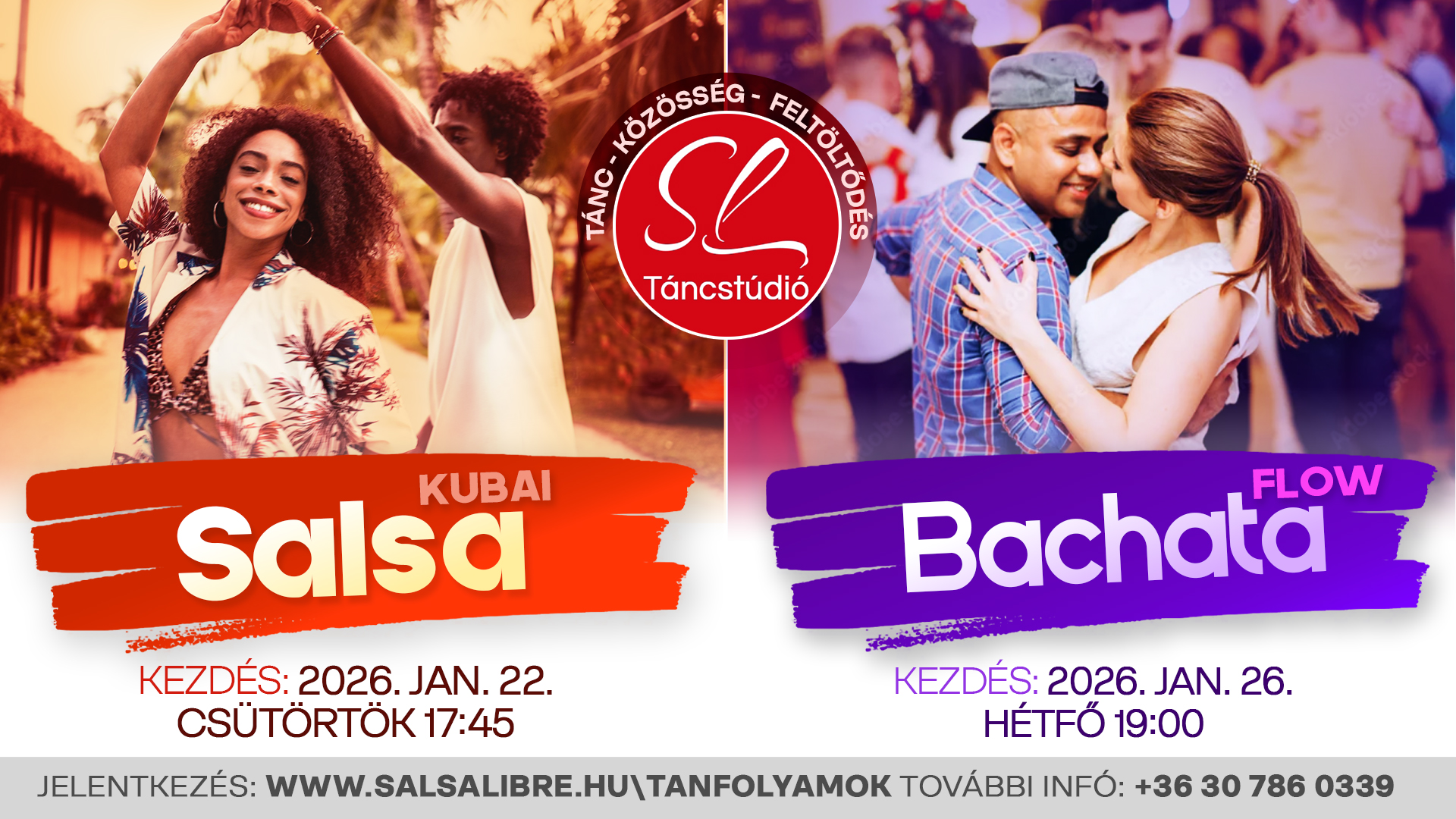 Új Kezdő Tánctanfolyamok Egerben SALSA - BACHATA